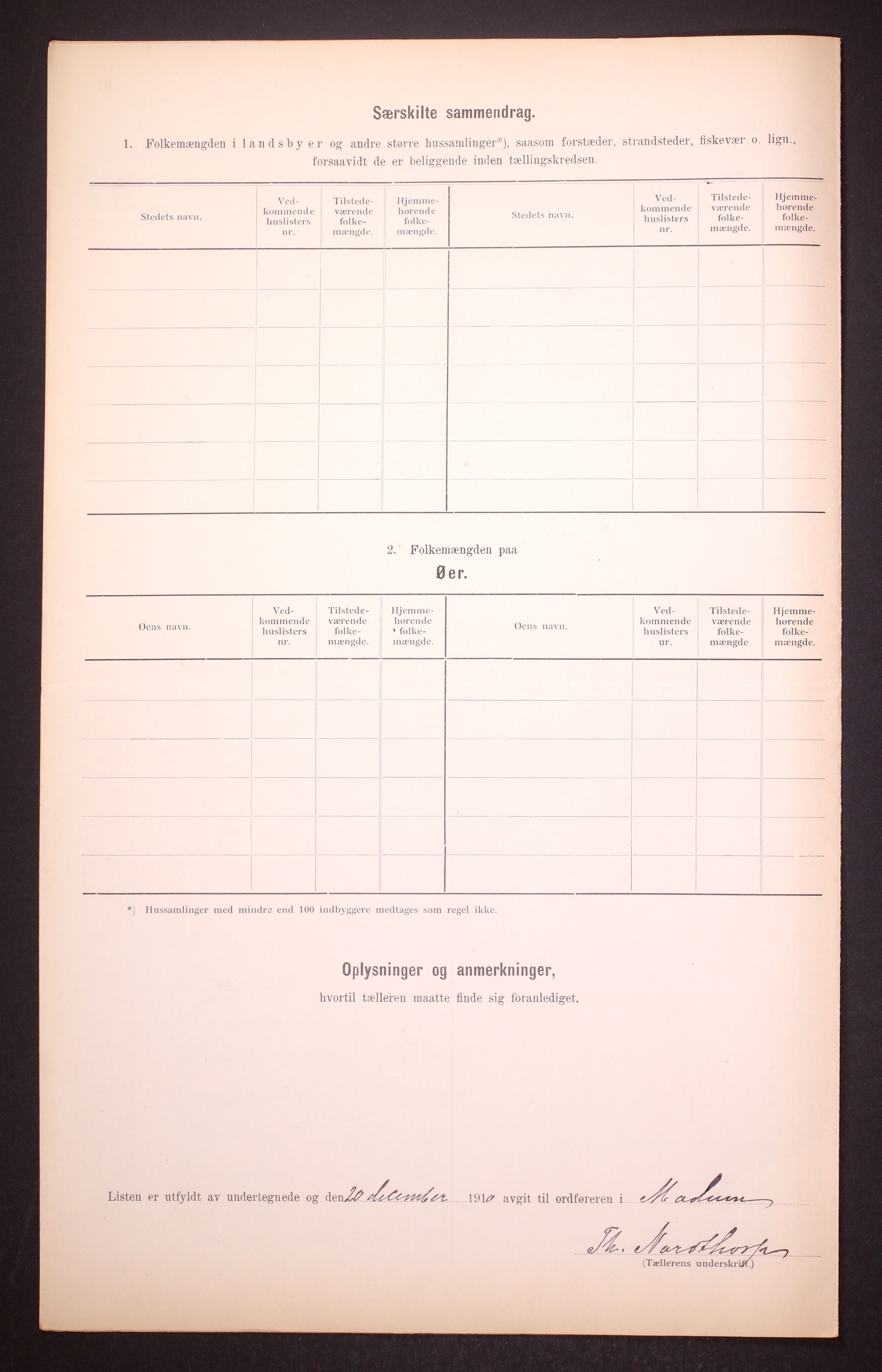 RA, 1910 census for Modum, 1910, p. 10