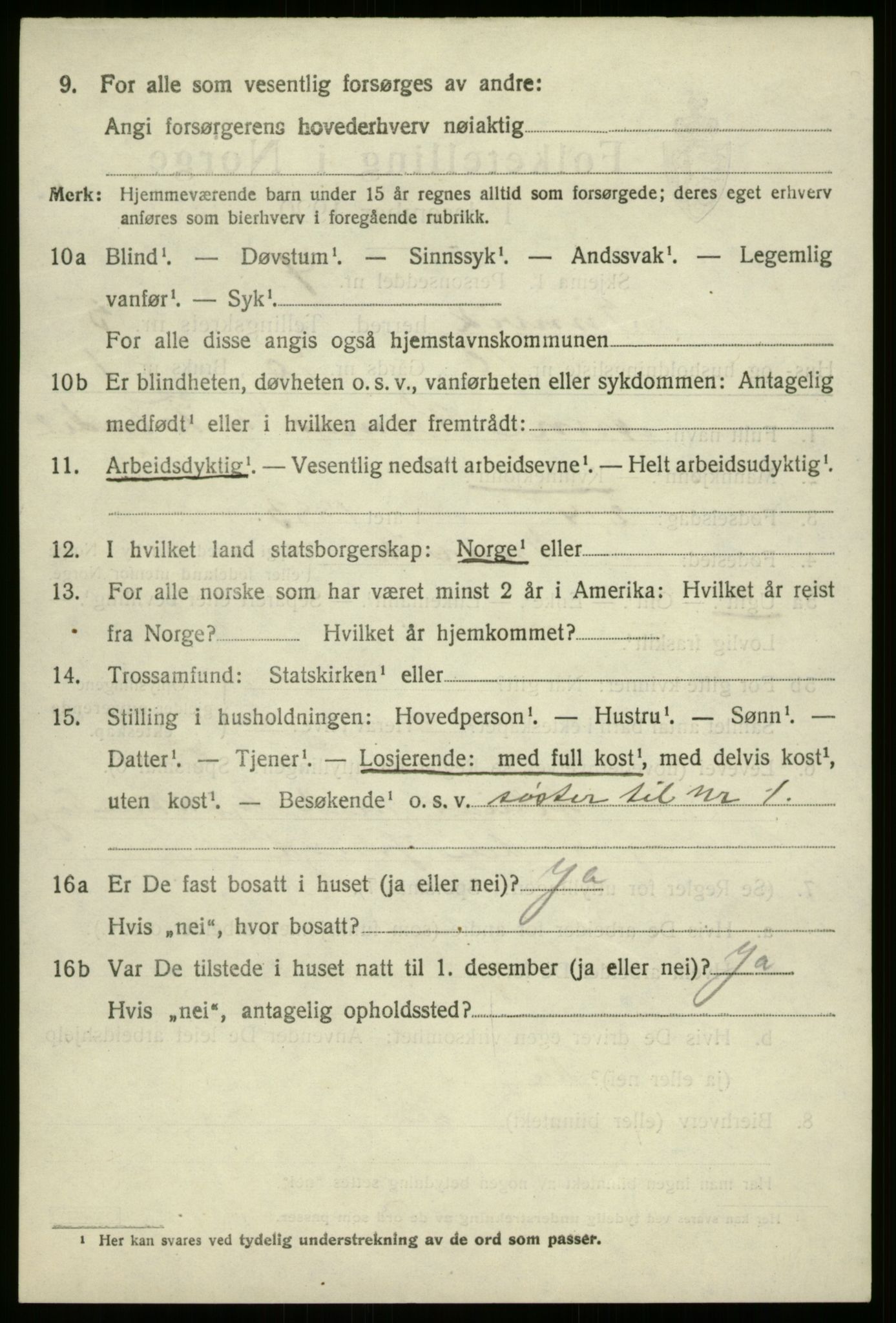 SAB, 1920 census for Innvik, 1920, p. 2818