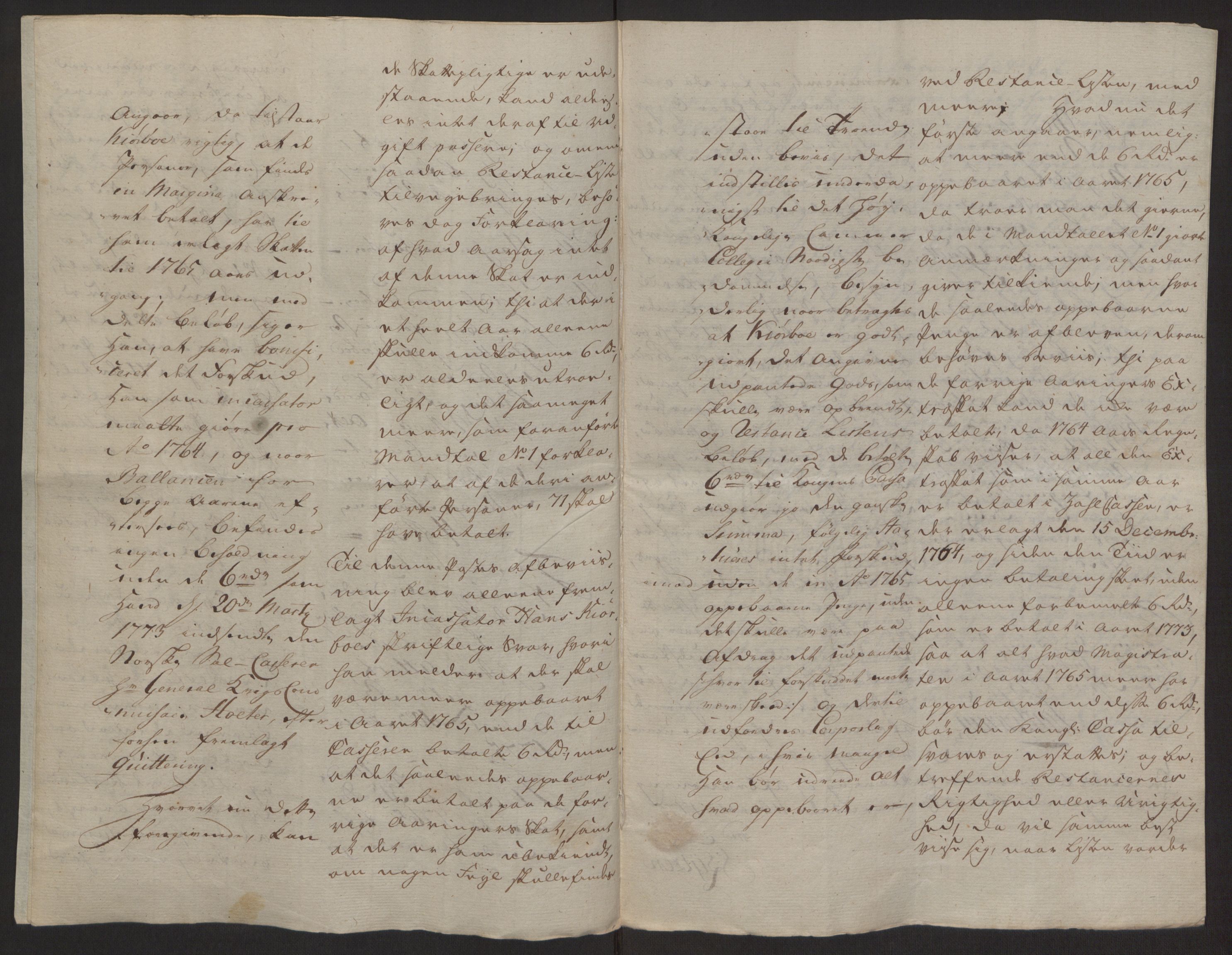 Rentekammeret inntil 1814, Reviderte regnskaper, Byregnskaper, AV/RA-EA-4066/R/Rb/L0029/0001: [B3] Kontribusjonsregnskap / Ekstraskatt, 1762-1772, p. 169