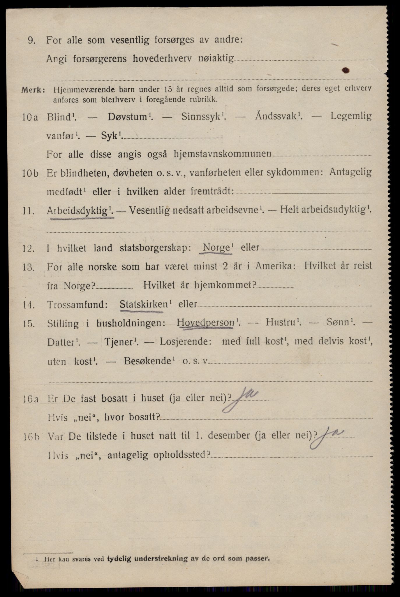 SAST, 1920 census for Hetland, 1920, p. 3576