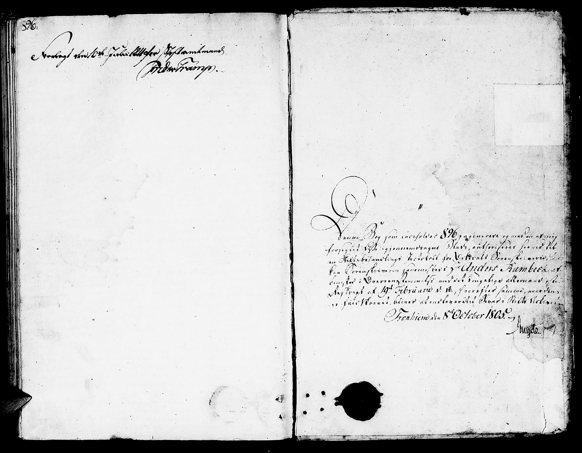 Orkdal sorenskriveri, SAT/A-4169/1/3/3B/L0001: Skiftebehandlingsprotokoll, 1806-1823