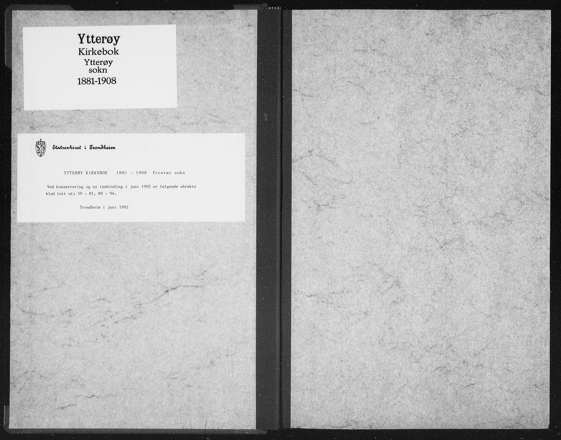 Ministerialprotokoller, klokkerbøker og fødselsregistre - Nord-Trøndelag, AV/SAT-A-1458/722/L0220: Parish register (official) no. 722A07, 1881-1908