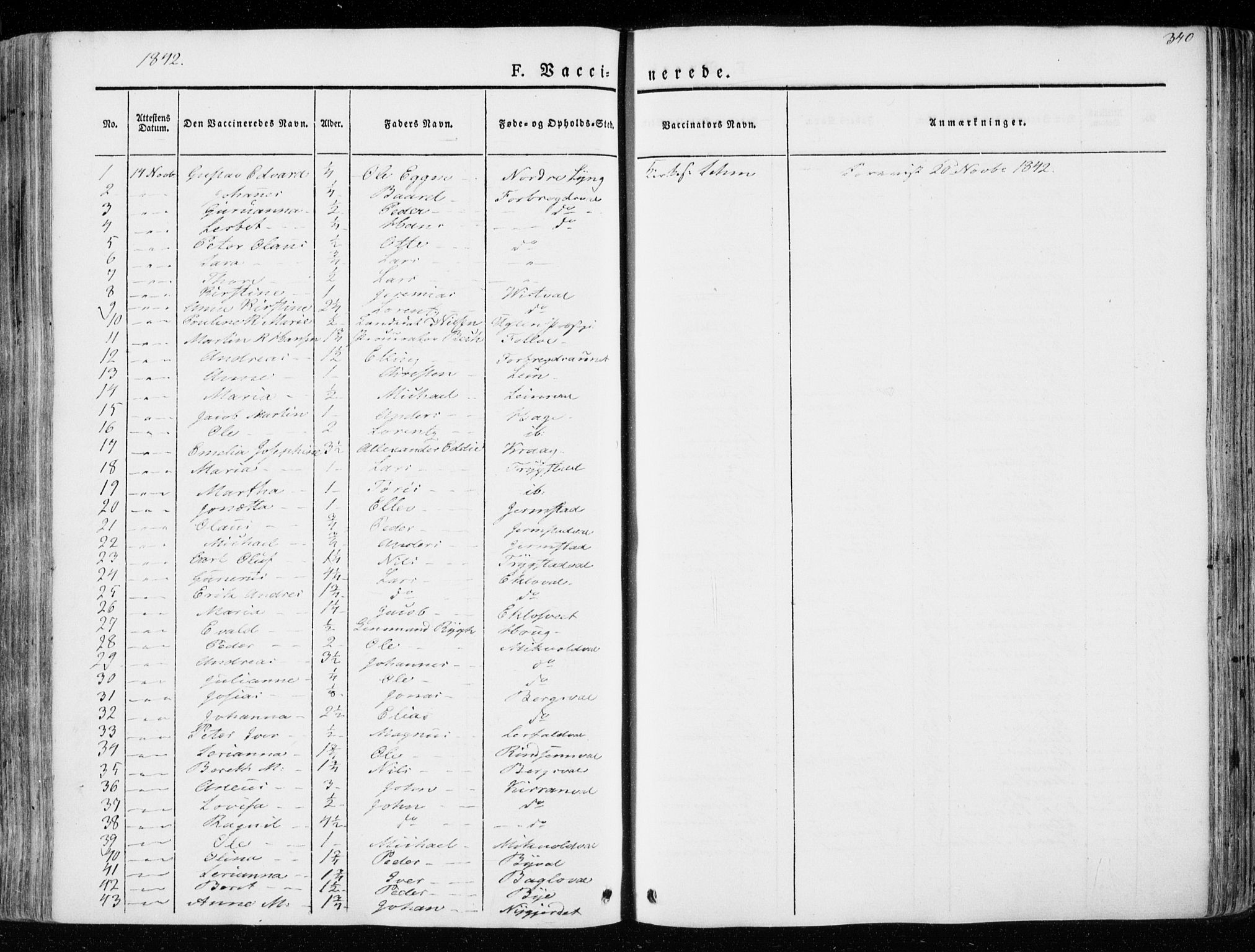Ministerialprotokoller, klokkerbøker og fødselsregistre - Nord-Trøndelag, SAT/A-1458/723/L0239: Parish register (official) no. 723A08, 1841-1851, p. 340