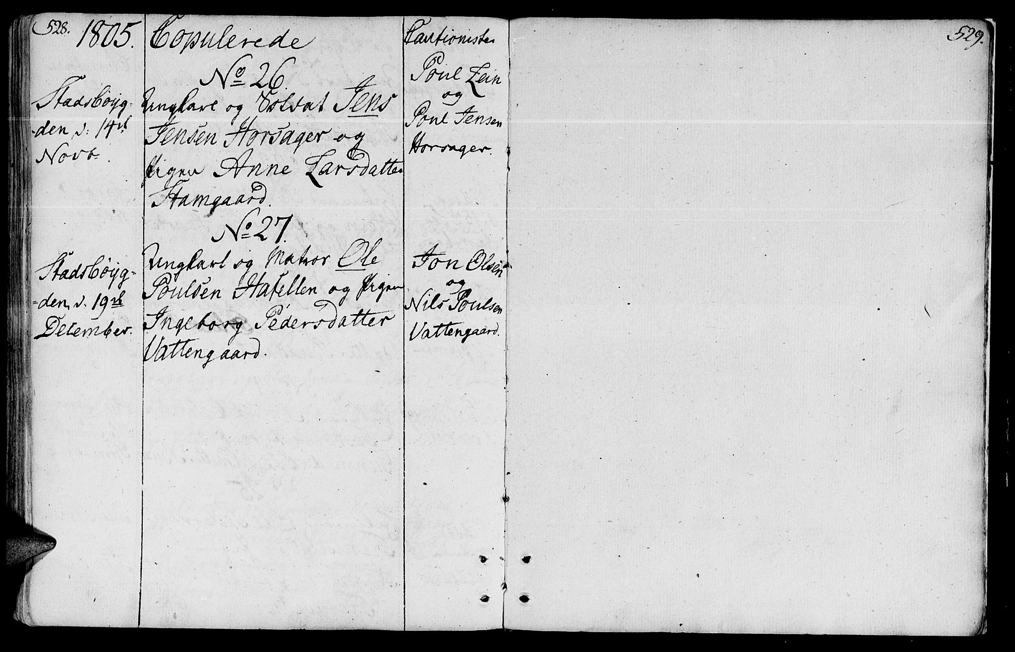 Ministerialprotokoller, klokkerbøker og fødselsregistre - Sør-Trøndelag, SAT/A-1456/646/L0606: Parish register (official) no. 646A04, 1791-1805, p. 528-529
