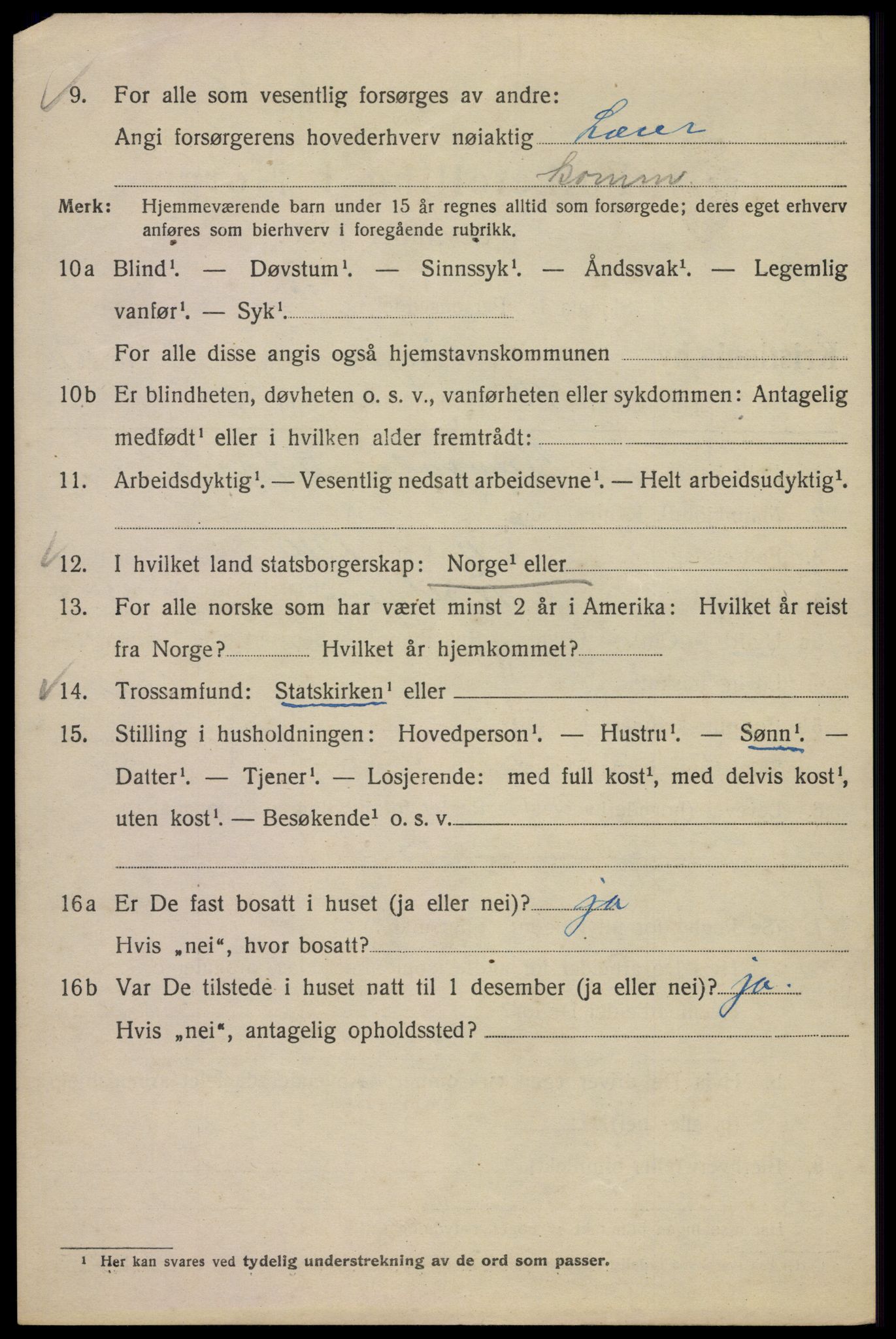 SAO, 1920 census for Kristiania, 1920, p. 333362