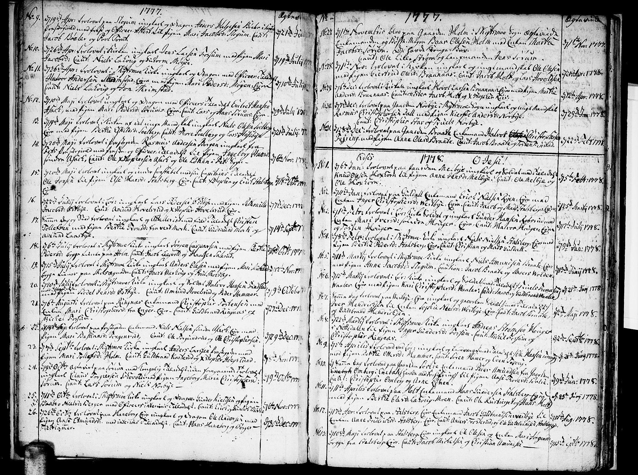 Skedsmo prestekontor Kirkebøker, SAO/A-10033a/F/Fa/L0006: Parish register (official) no. I 6, 1767-1807