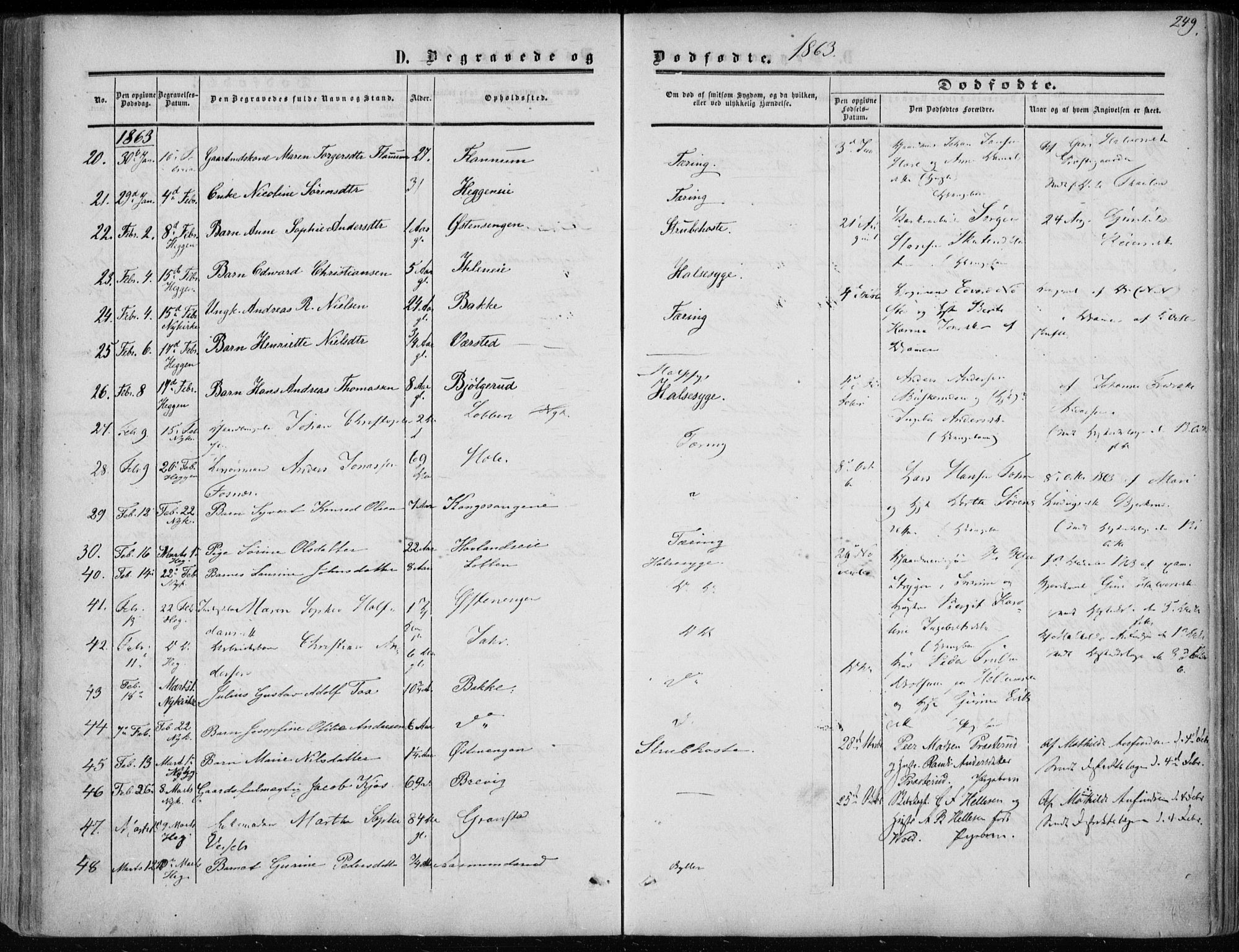 Modum kirkebøker, AV/SAKO-A-234/F/Fa/L0009: Parish register (official) no. 9, 1860-1864, p. 249