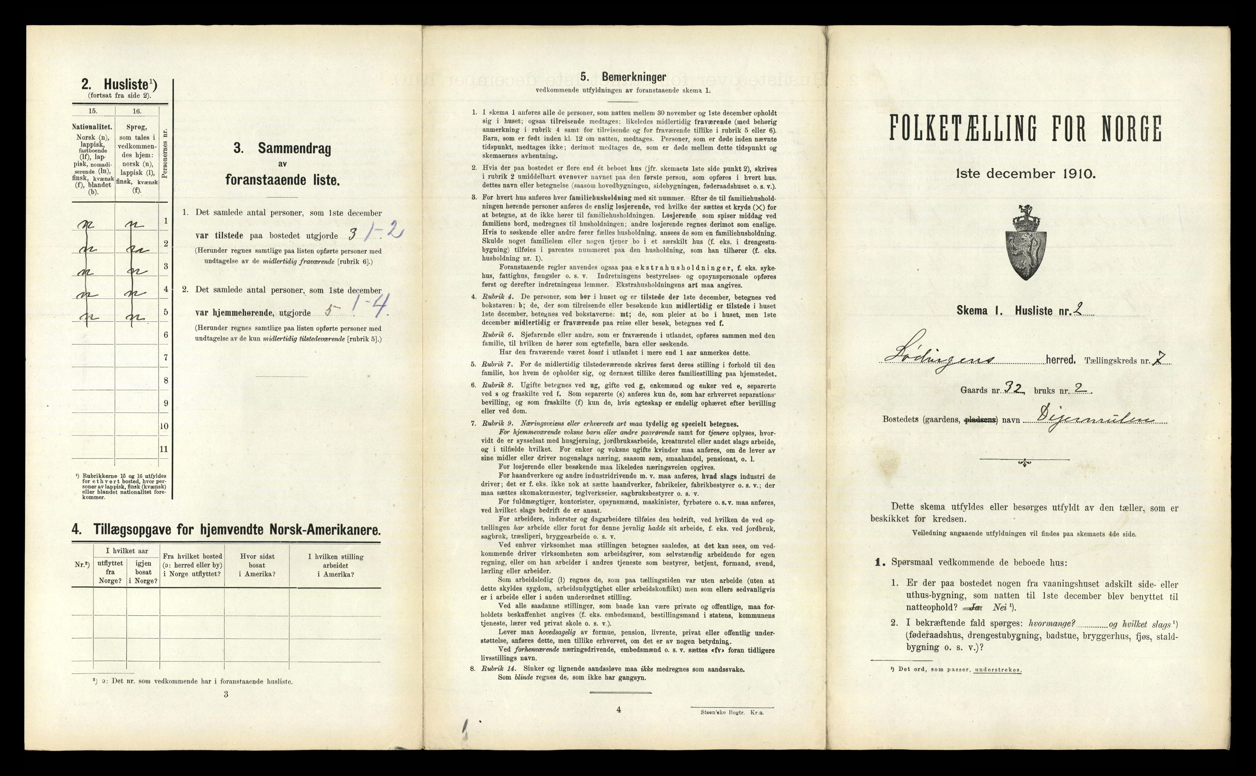 RA, 1910 census for Lødingen, 1910, p. 619