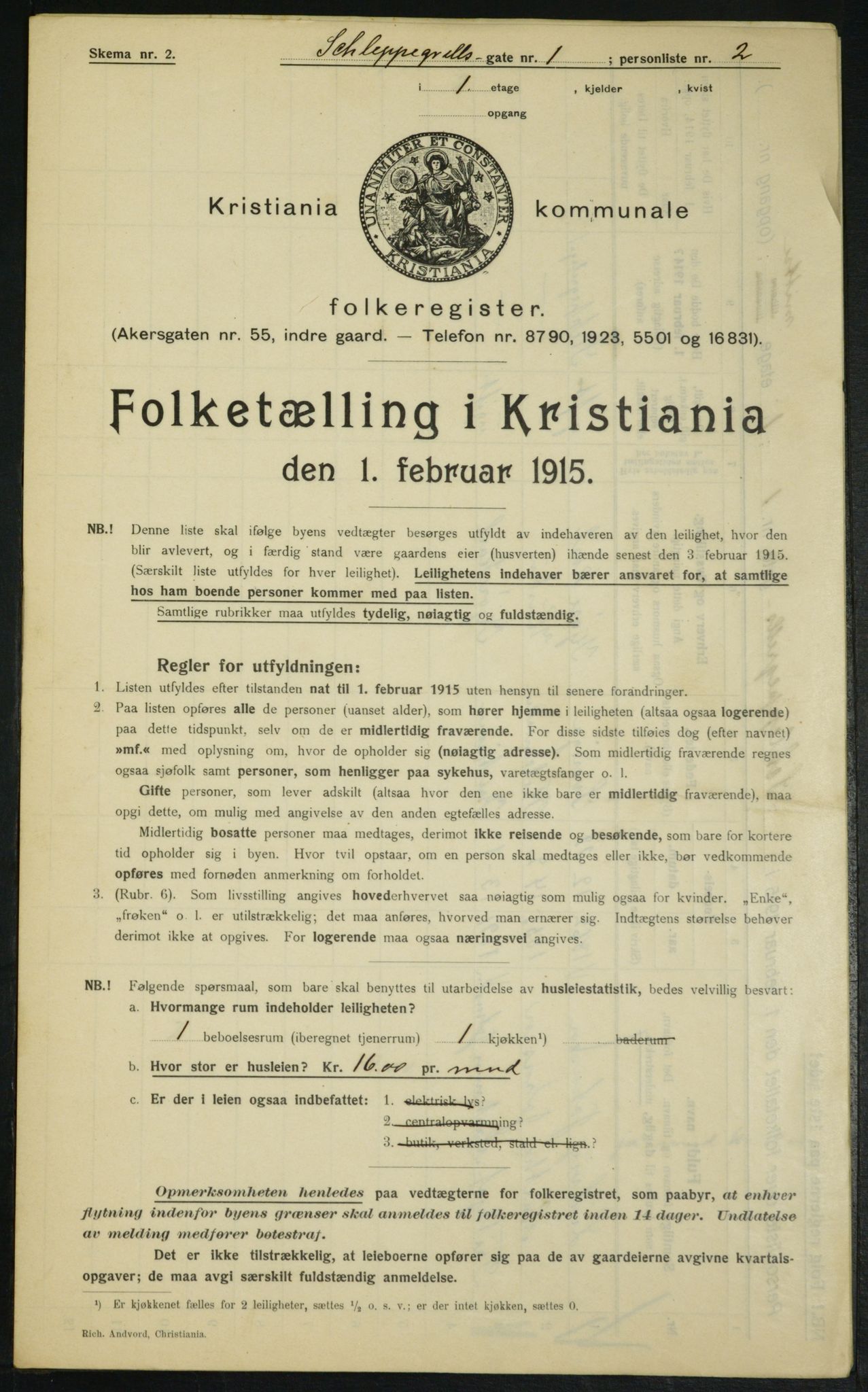 OBA, Municipal Census 1915 for Kristiania, 1915, p. 89193