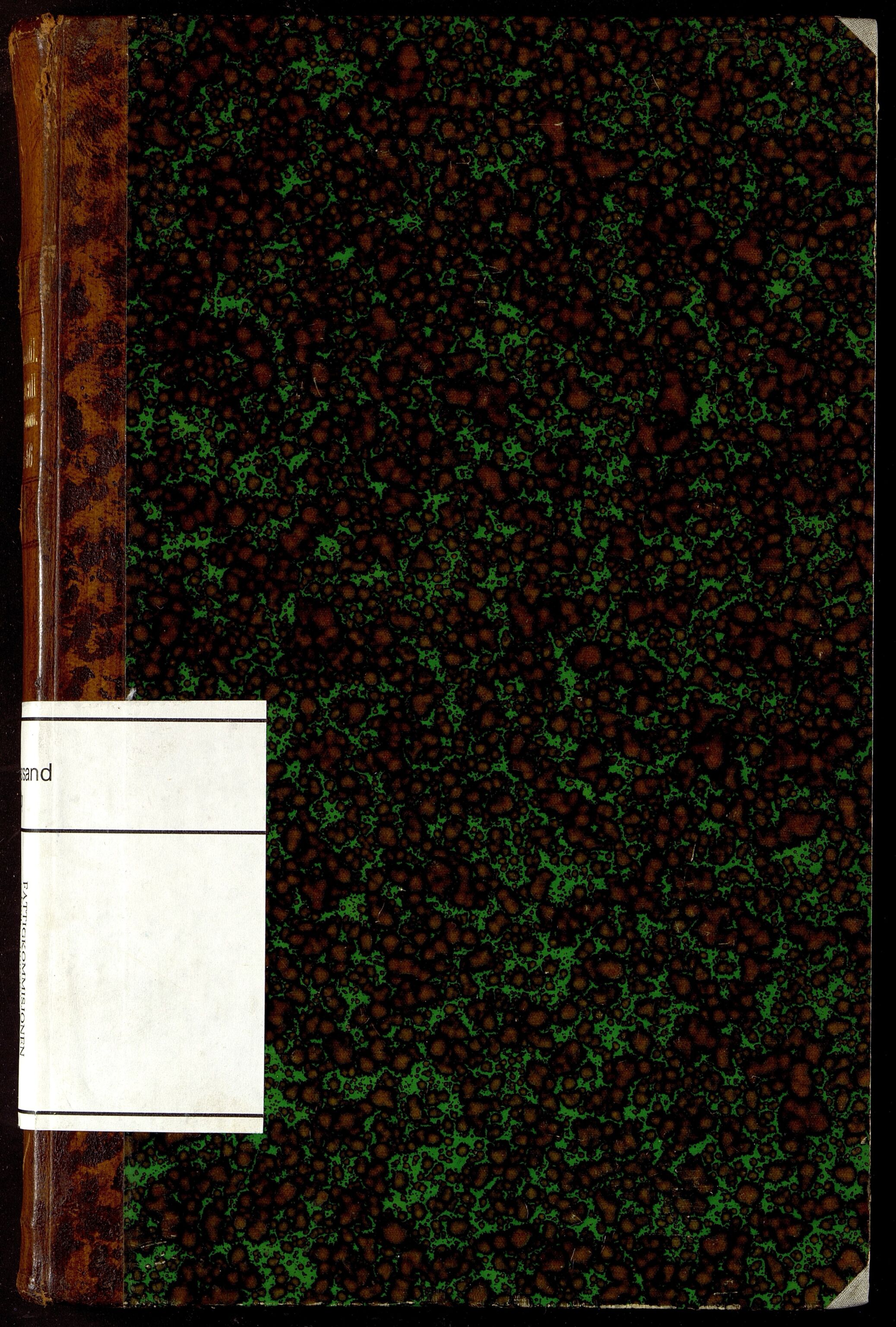 Kristiansand By - Fattigvesenet, ARKSOR/1001KG600/A/Aa/L0006: Forhandlingsprotokoll, fattigkommisjonen (d), 1851-1856