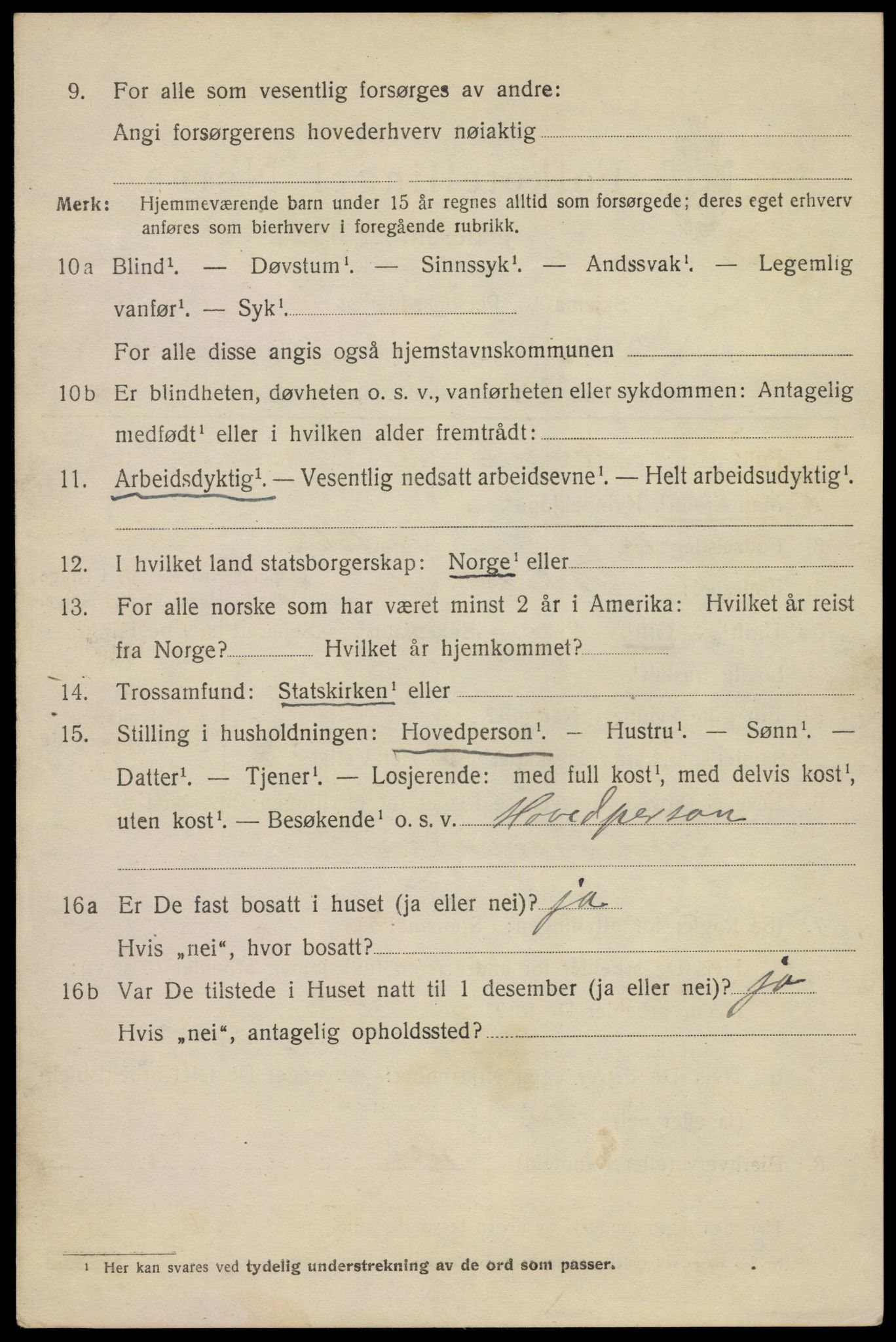 SAKO, 1920 census for Kragerø, 1920, p. 9708