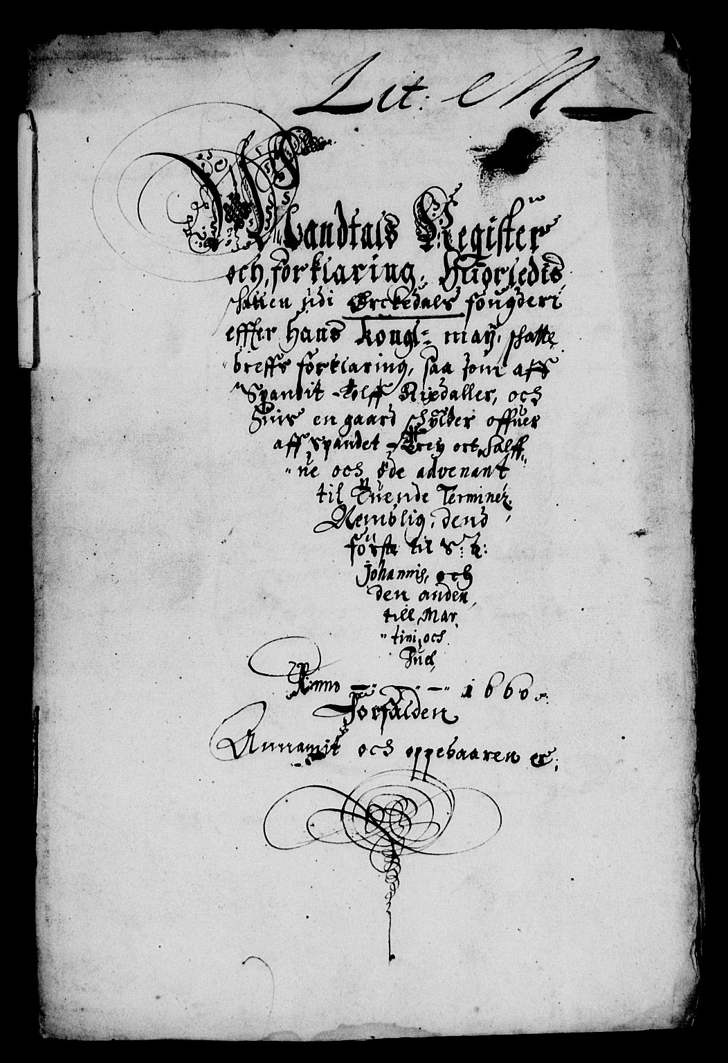 Rentekammeret inntil 1814, Reviderte regnskaper, Lensregnskaper, AV/RA-EA-5023/R/Rb/Rbw/L0143: Trondheim len, 1660-1661