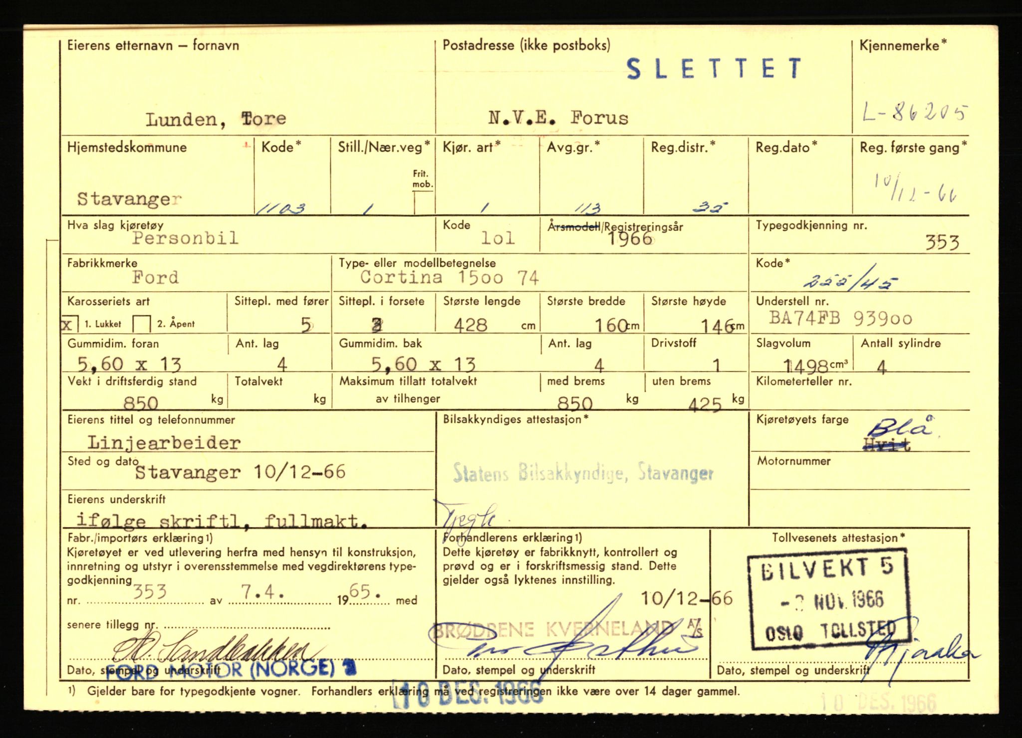 Stavanger trafikkstasjon, AV/SAST-A-101942/0/F/L0073: L-84100 - L-86499, 1930-1971, p. 2215