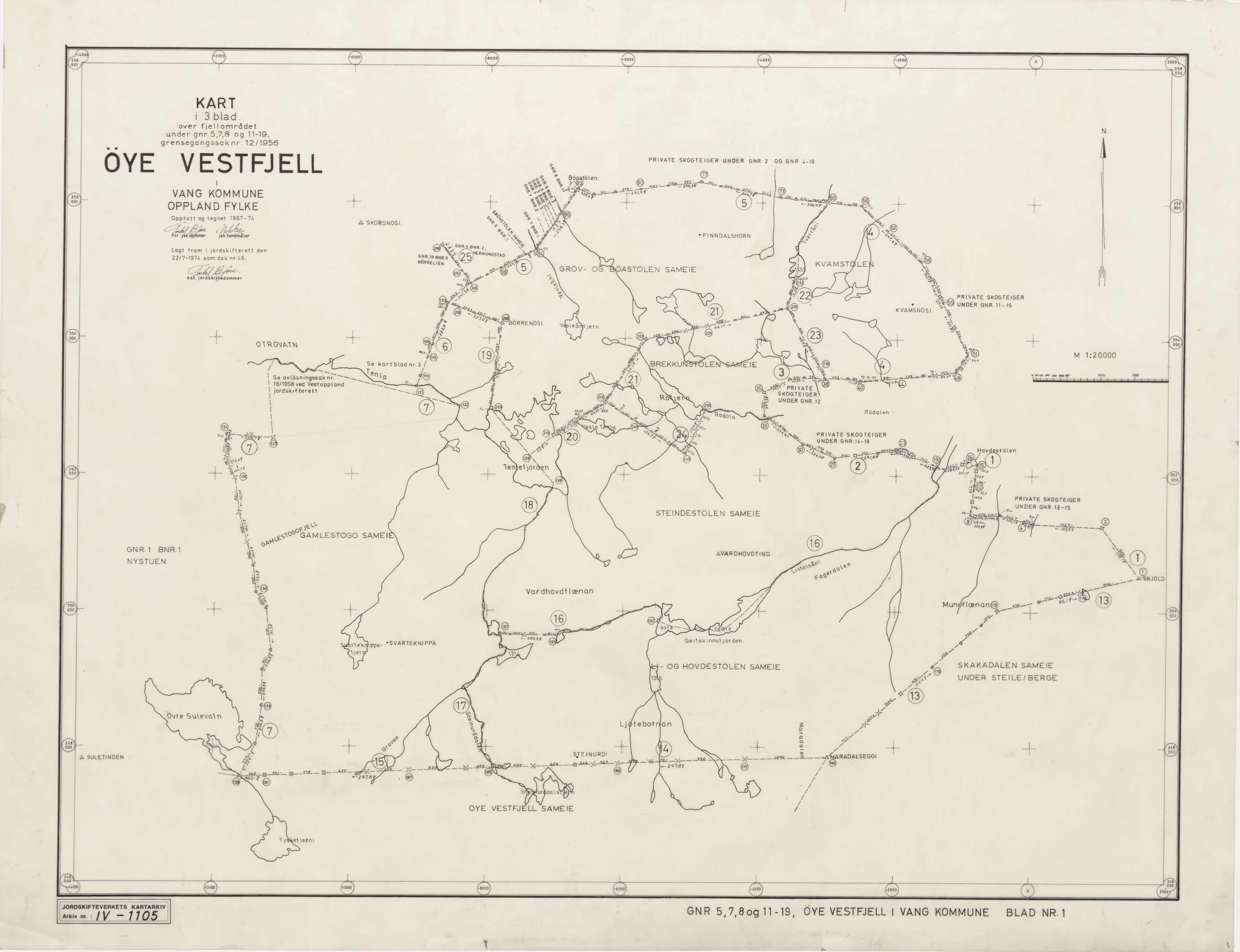 Jordskifteverkets kartarkiv, AV/RA-S-3929/T, 1859-1988, p. 1402