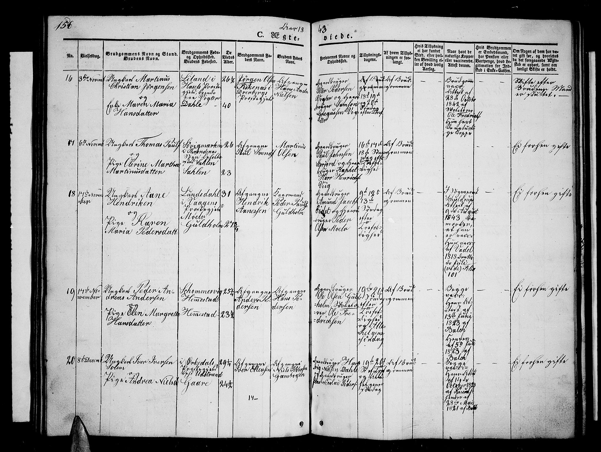 Kvæfjord sokneprestkontor, AV/SATØ-S-1323/G/Ga/Gab/L0002klokker: Parish register (copy) no. 2, 1841-1855, p. 156