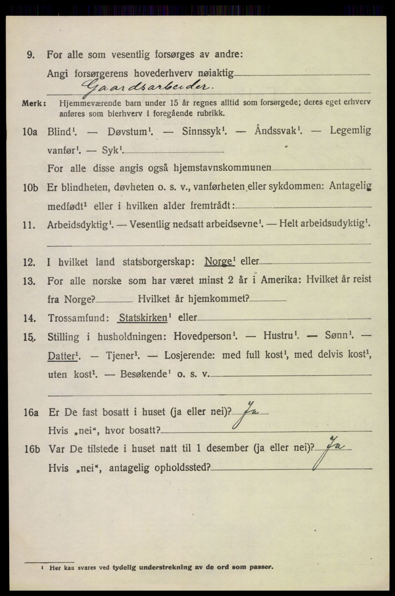 SAH, 1920 census for Østre Gausdal, 1920, p. 4555