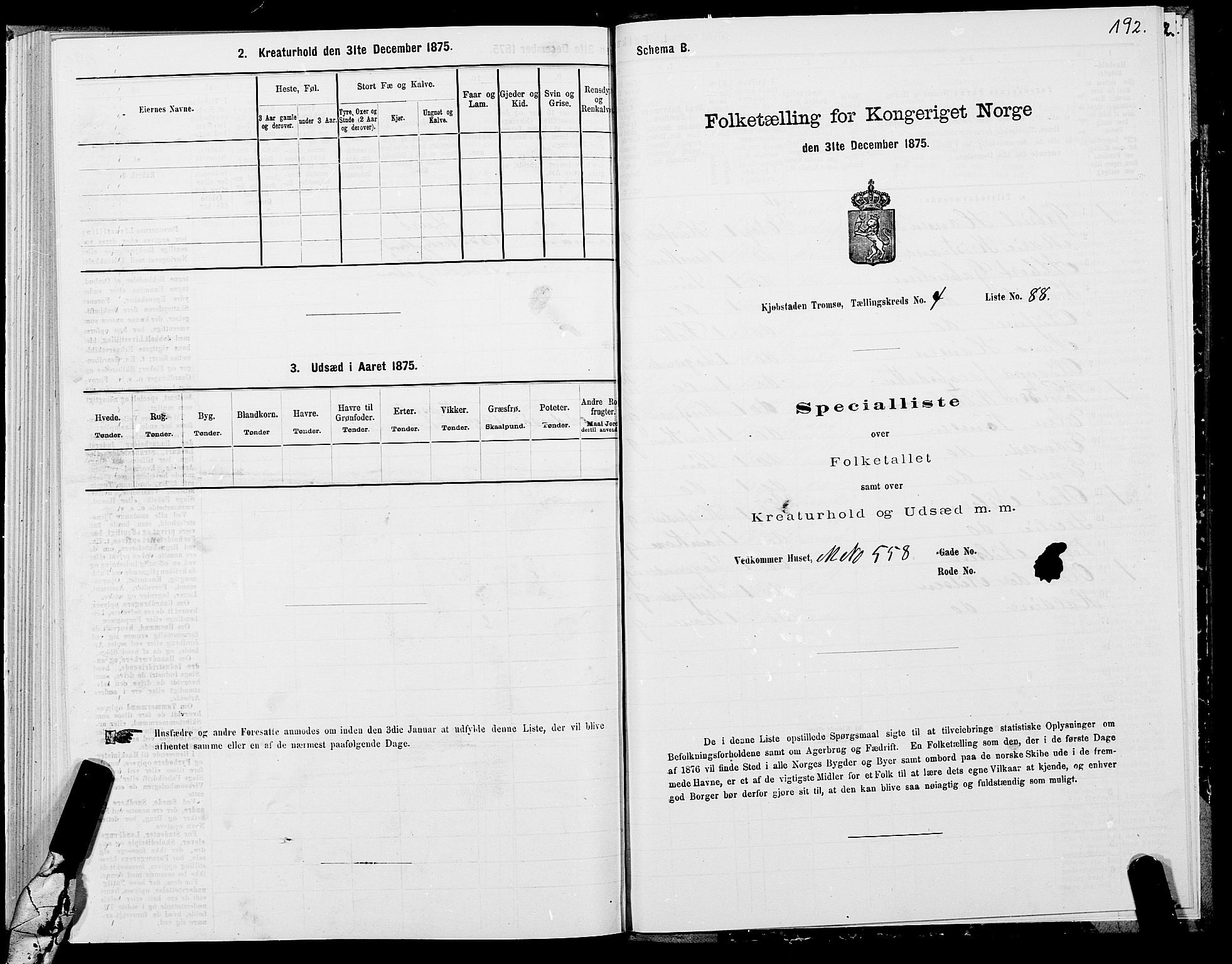 SATØ, 1875 census for 1902P Tromsø, 1875, p. 3192