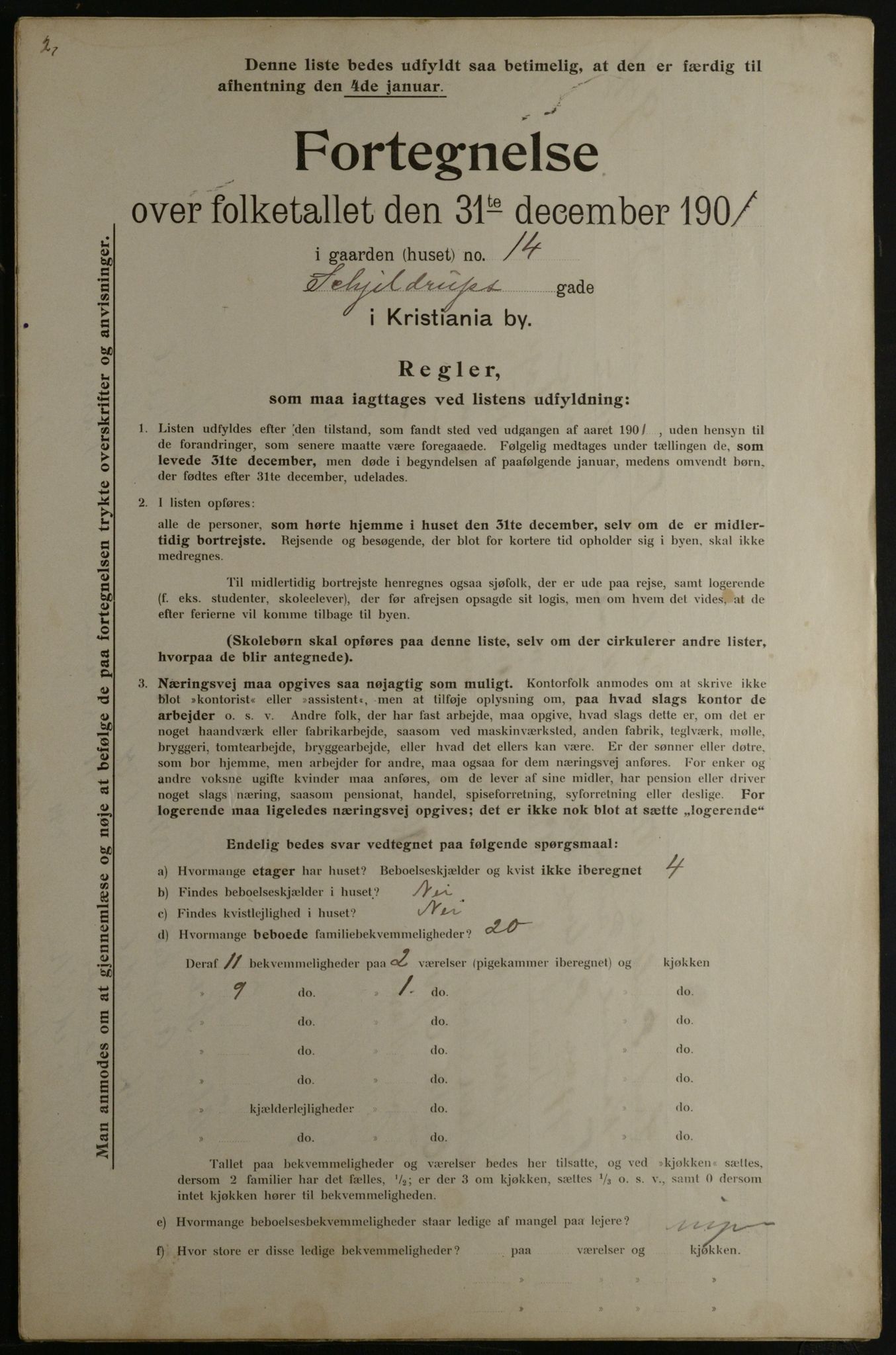 OBA, Municipal Census 1901 for Kristiania, 1901, p. 14772