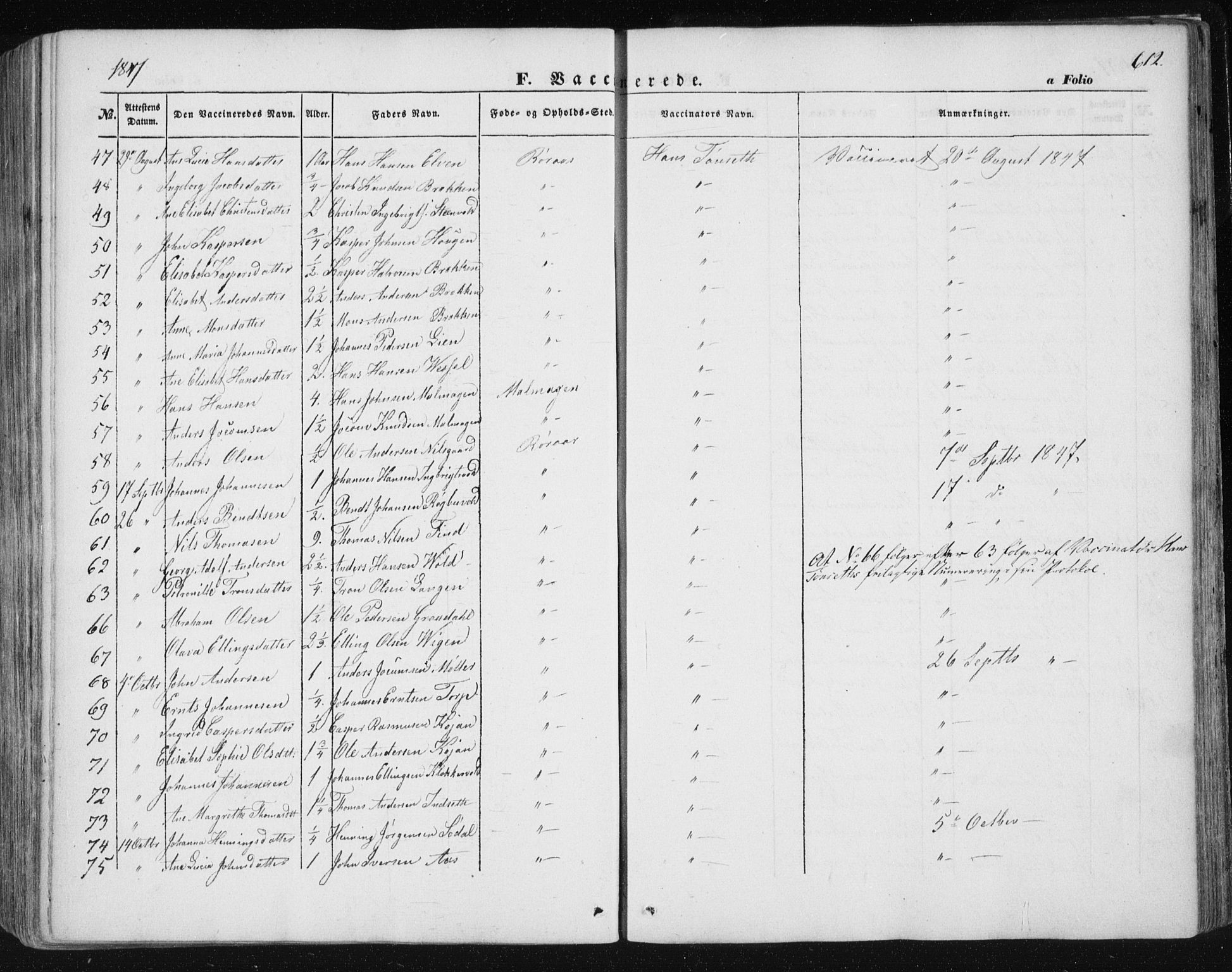 Ministerialprotokoller, klokkerbøker og fødselsregistre - Sør-Trøndelag, SAT/A-1456/681/L0931: Parish register (official) no. 681A09, 1845-1859, p. 612
