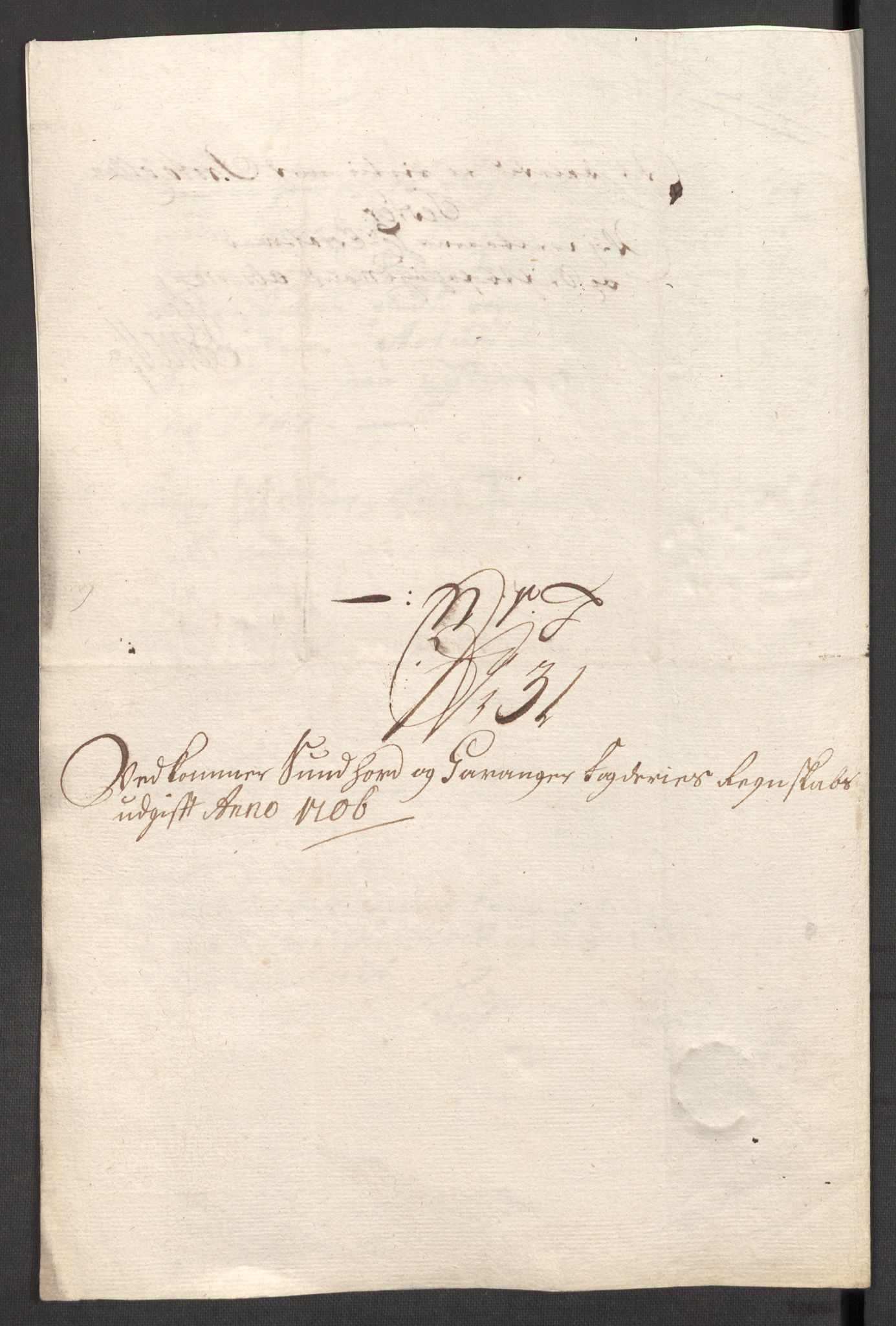 Rentekammeret inntil 1814, Reviderte regnskaper, Fogderegnskap, AV/RA-EA-4092/R48/L2984: Fogderegnskap Sunnhordland og Hardanger, 1706-1707, p. 277