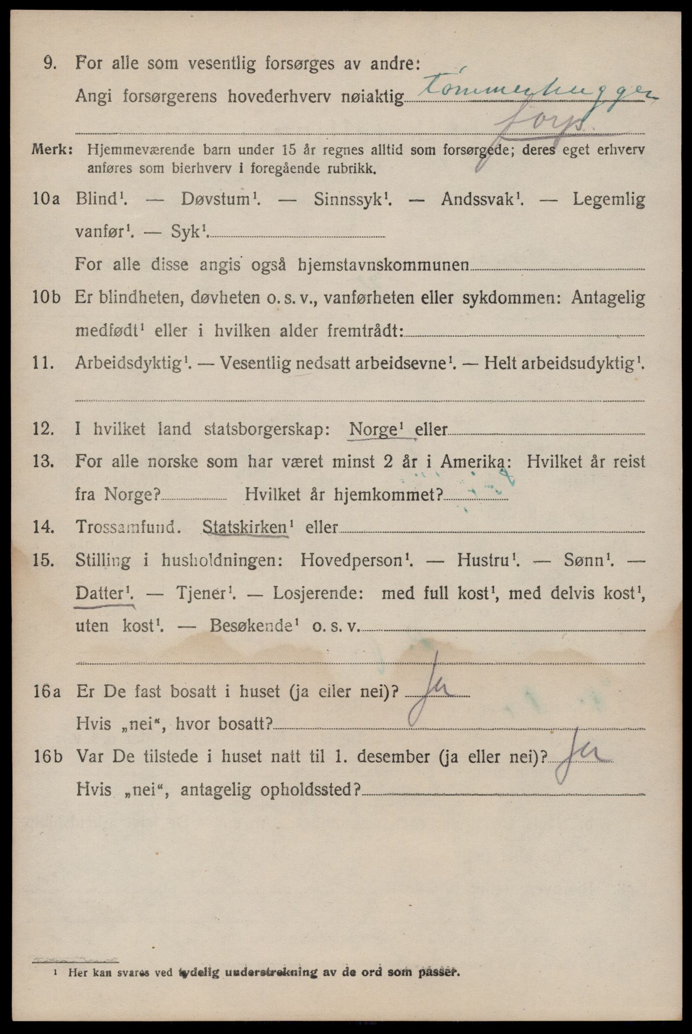 SAKO, 1920 census for Seljord, 1920, p. 2753