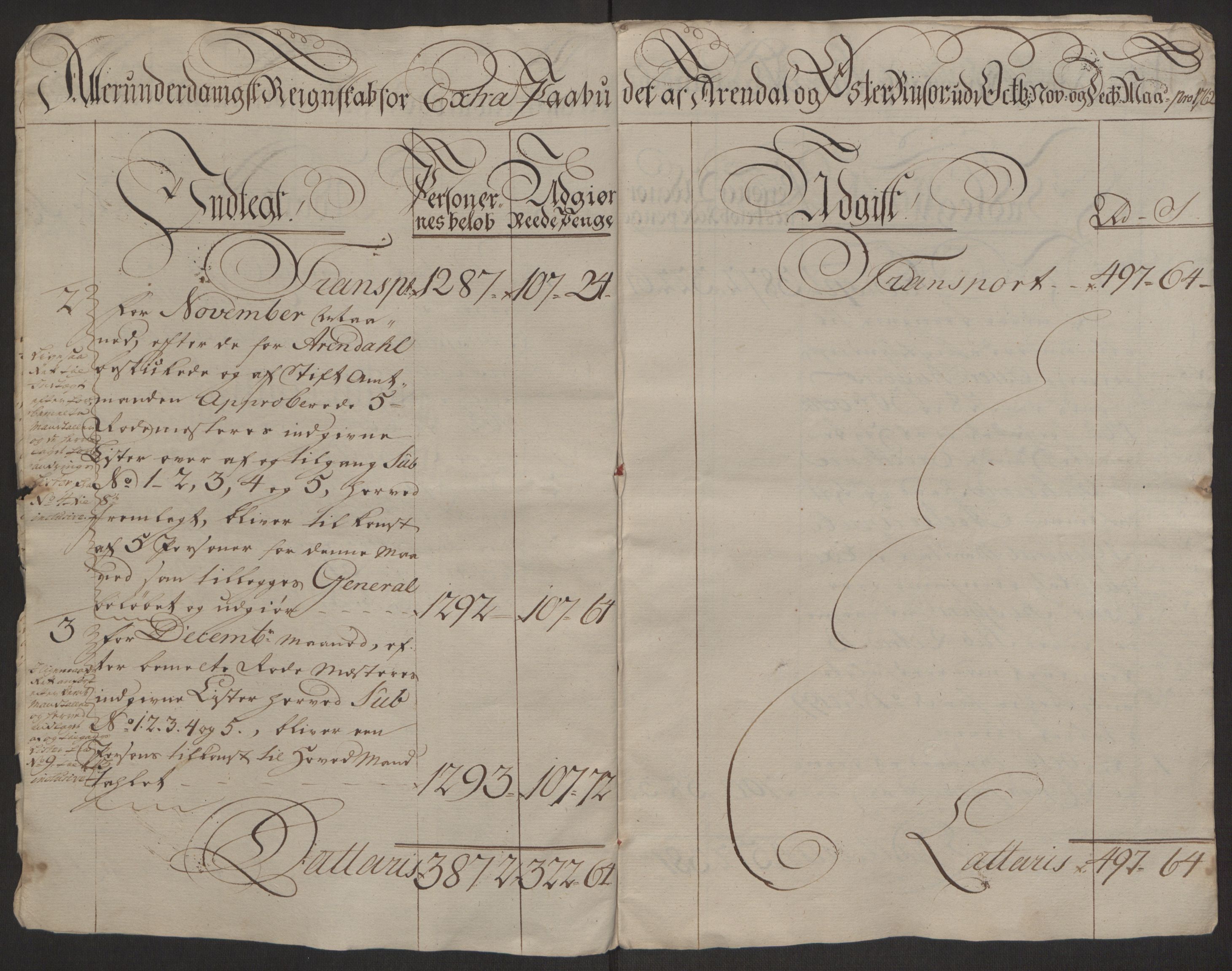 Rentekammeret inntil 1814, Reviderte regnskaper, Byregnskaper, AV/RA-EA-4066/R/Rl/L0230/0001: [L4] Kontribusjonsregnskap / Ekstraskatt, 1762-1764, p. 6