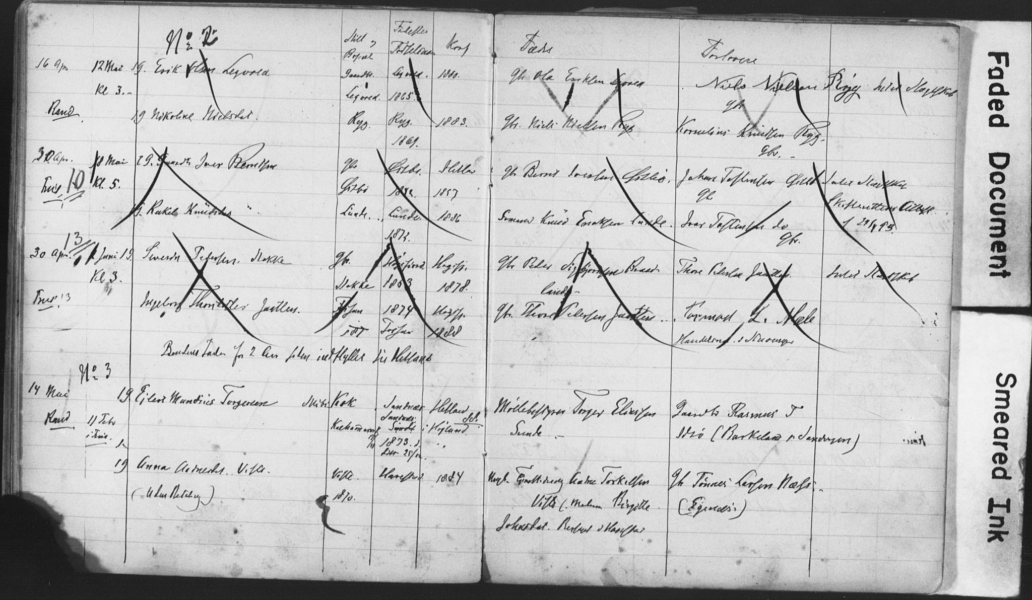 Hetland sokneprestkontor, AV/SAST-A-101826/70/705BA/L0002: Banns register no. 2, 1890-1898