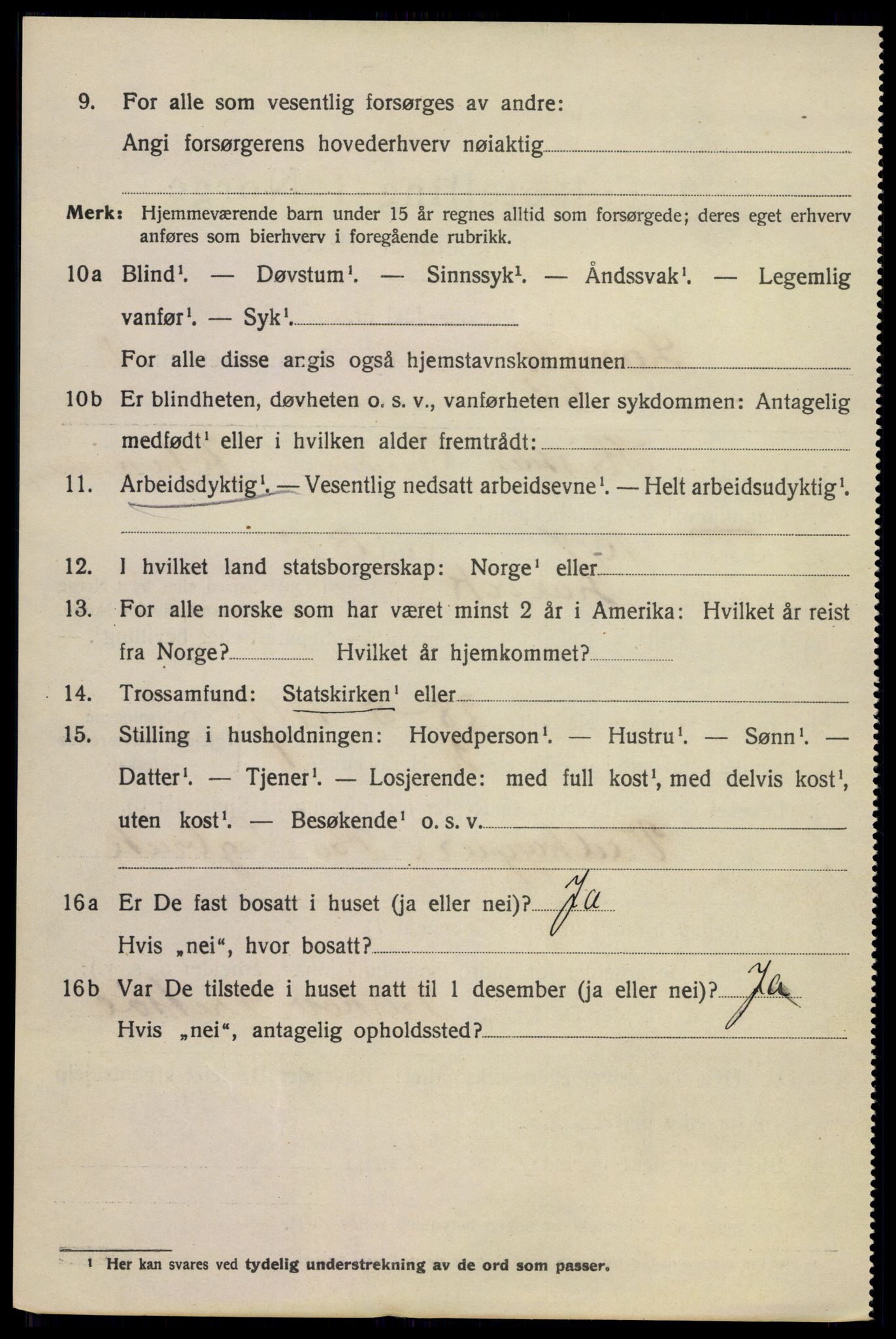 SAKO, 1920 census for Larvik, 1920, p. 9289