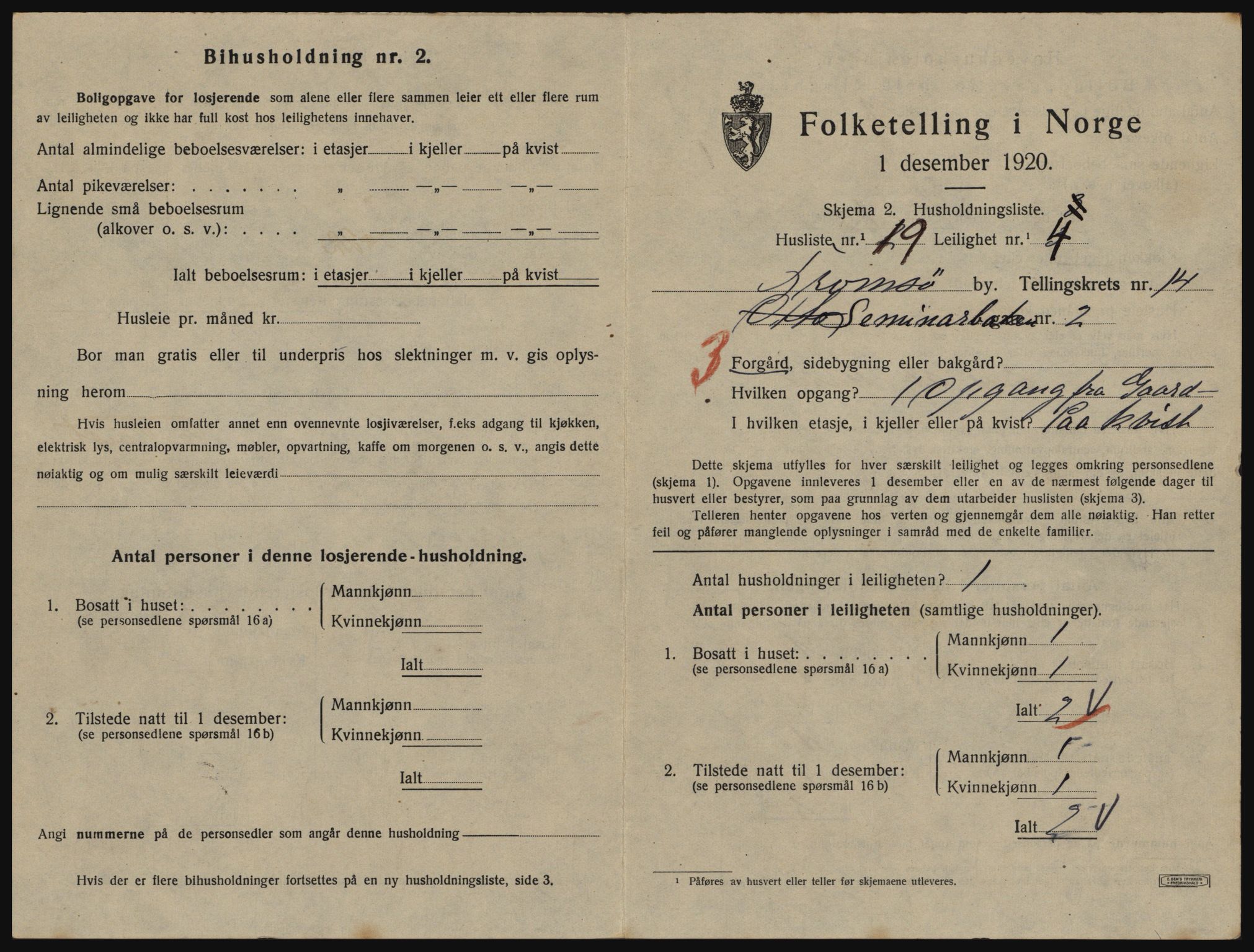 SATØ, 1920 census for Tromsø, 1920, p. 6623