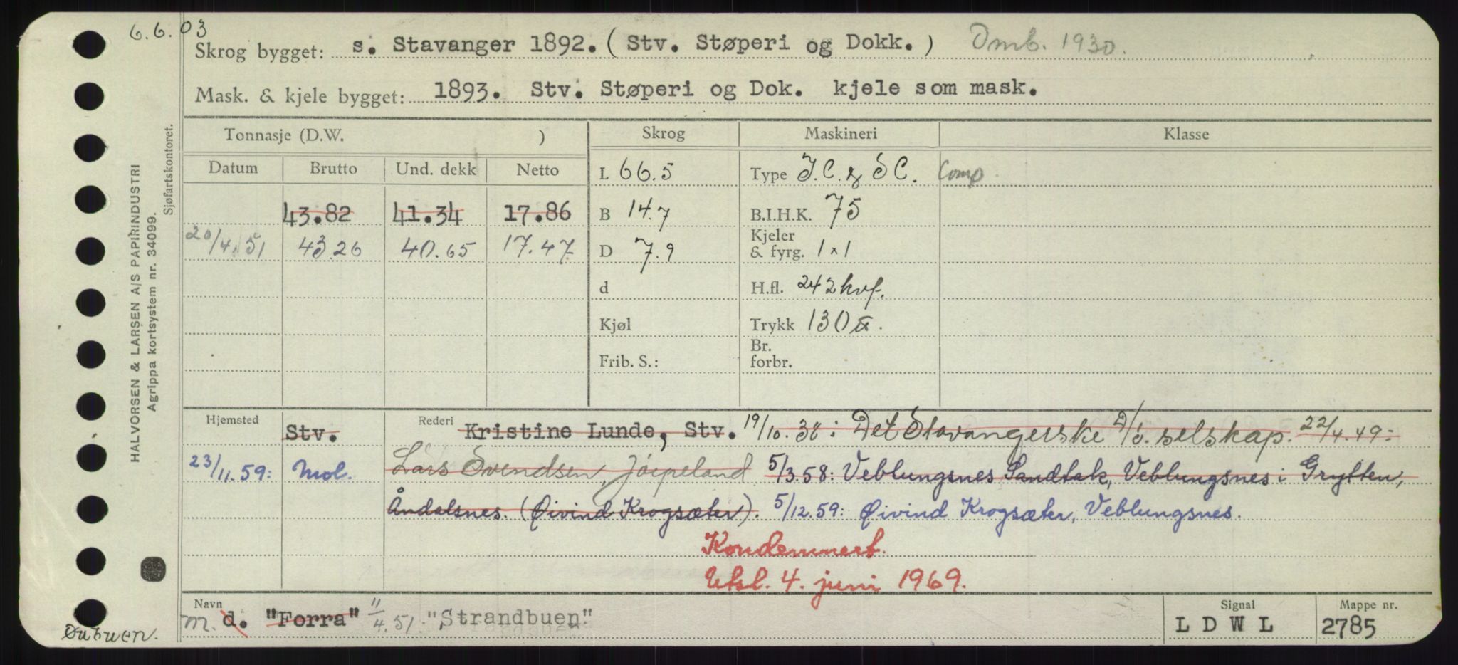 Sjøfartsdirektoratet med forløpere, Skipsmålingen, RA/S-1627/H/Hd/L0036: Fartøy, St, p. 581