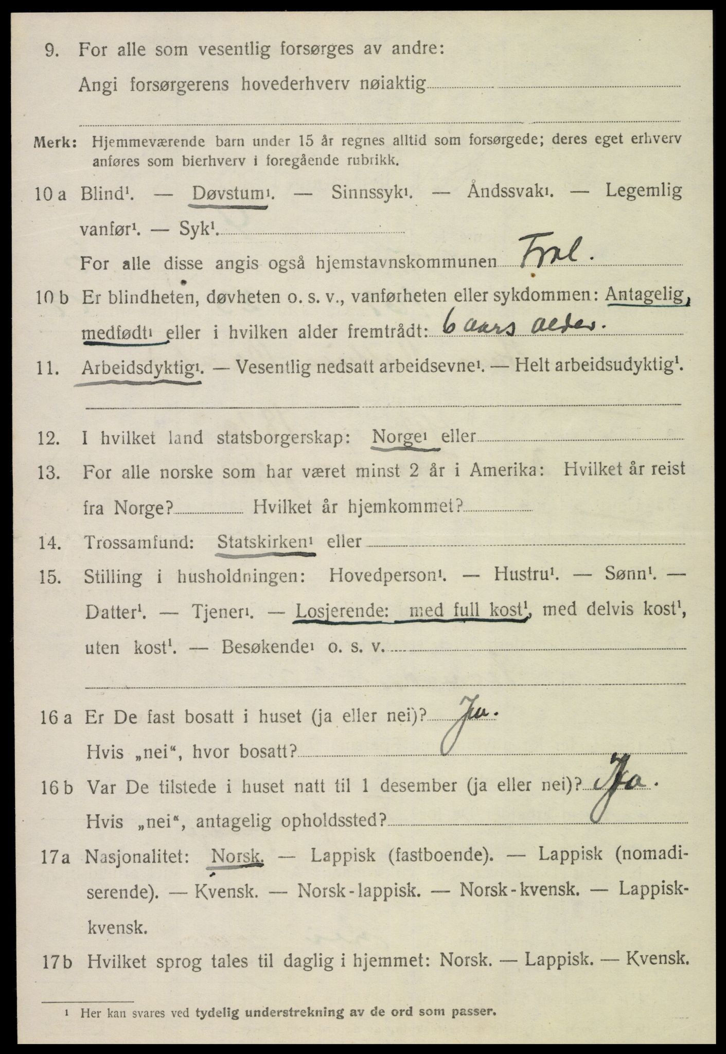 SAT, 1920 census for Frol, 1920, p. 5460