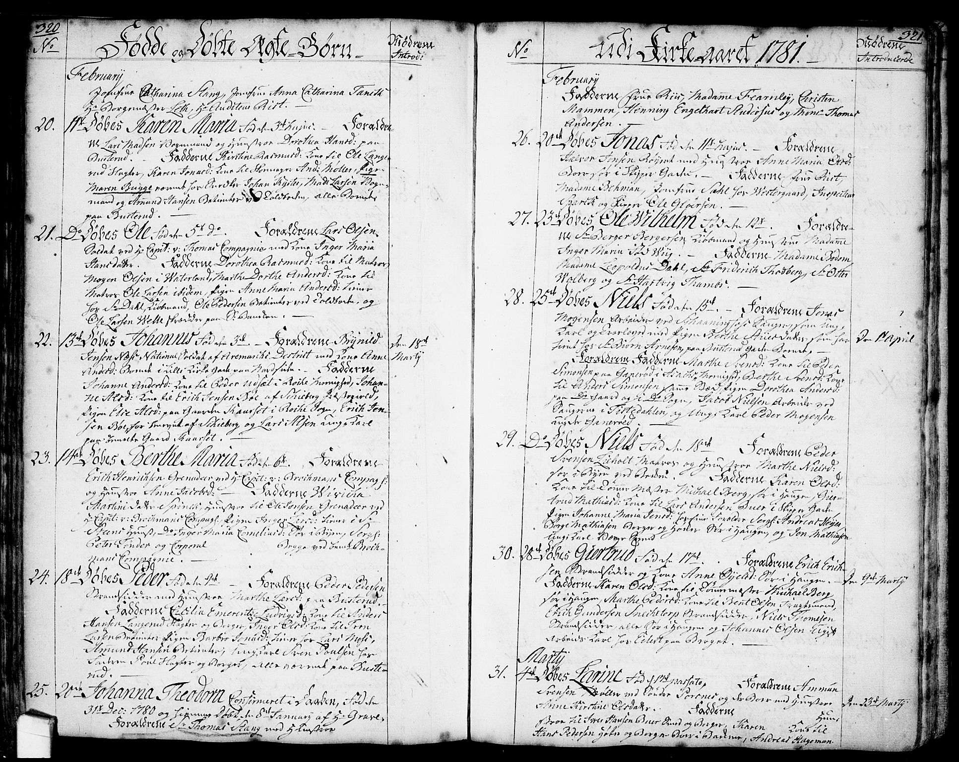 Halden prestekontor Kirkebøker, AV/SAO-A-10909/F/Fa/L0001: Parish register (official) no. I 1, 1758-1791, p. 320-321