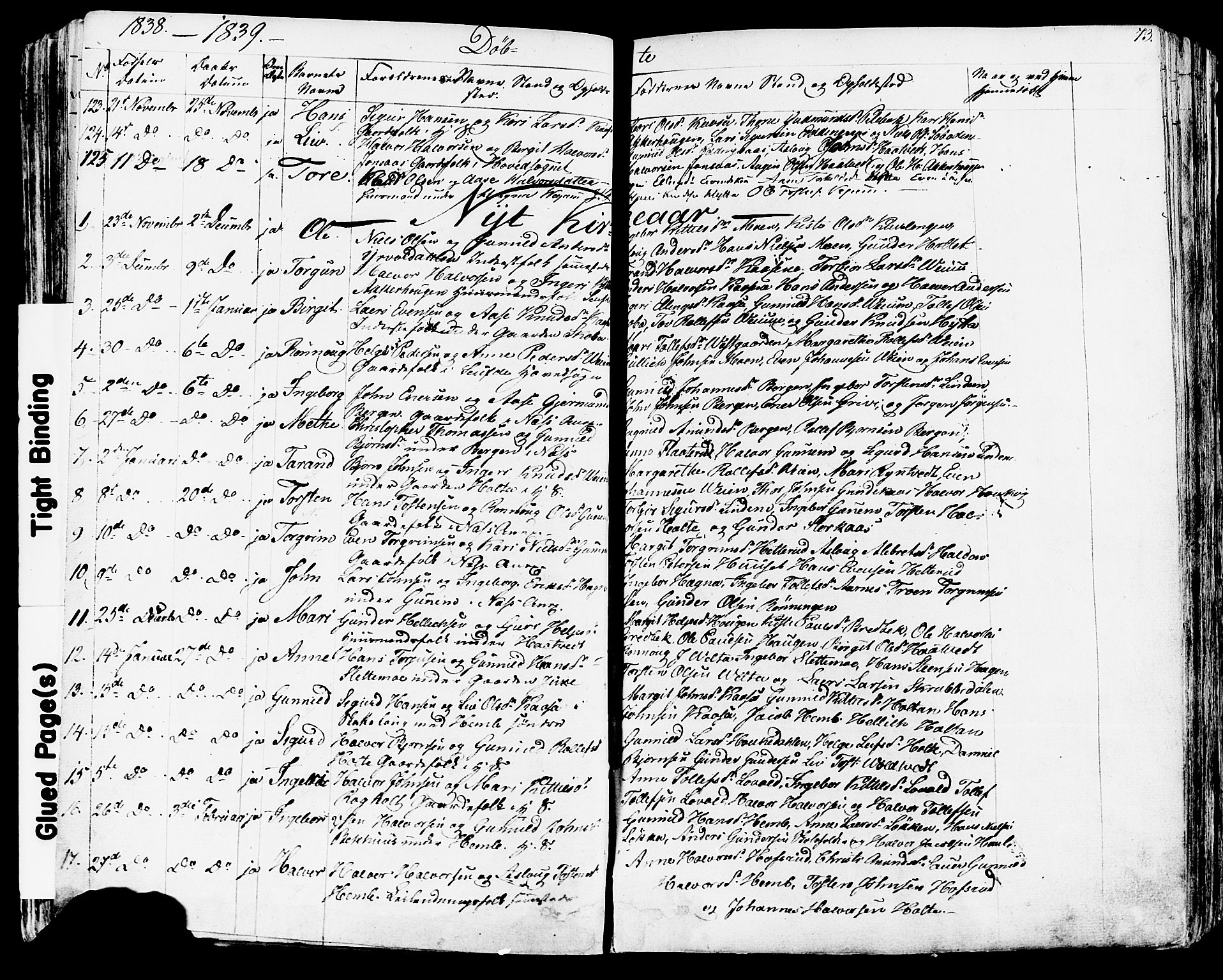 Sauherad kirkebøker, AV/SAKO-A-298/F/Fa/L0006: Parish register (official) no. I 6, 1827-1850, p. 73