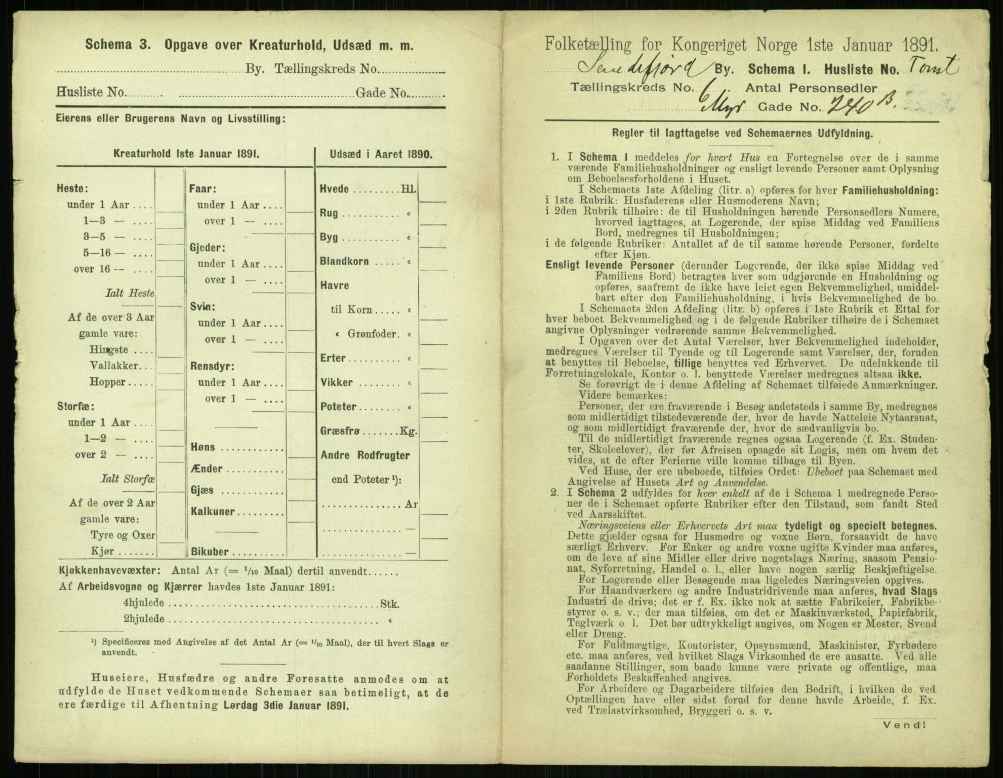 RA, 1891 census for 0706 Sandefjord, 1891, p. 737