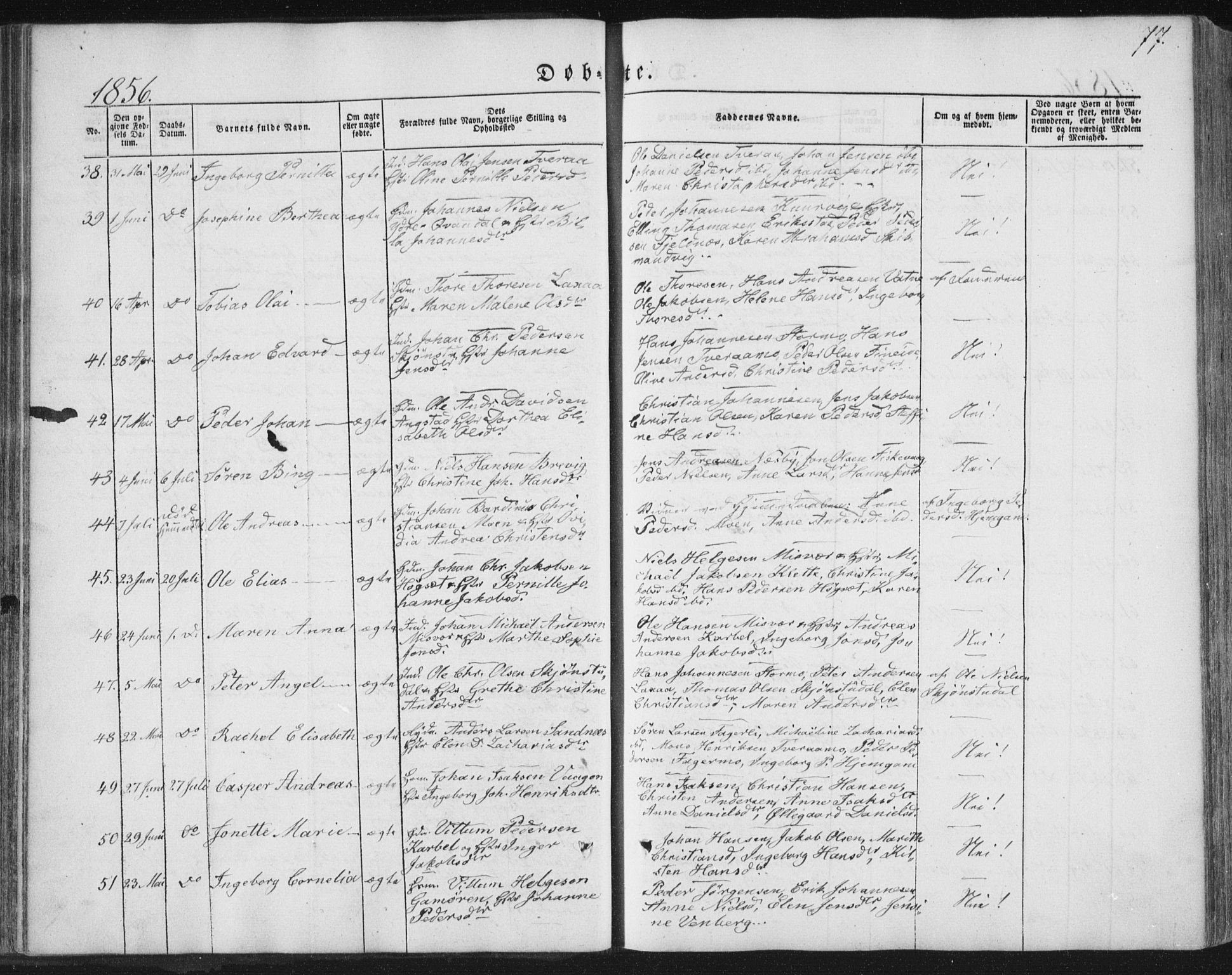 Ministerialprotokoller, klokkerbøker og fødselsregistre - Nordland, SAT/A-1459/852/L0738: Parish register (official) no. 852A08, 1849-1865, p. 77