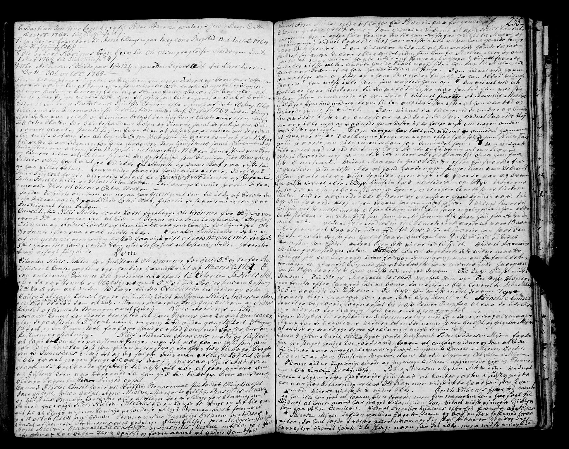 Romsdal sorenskriveri, SAT/A-4149/1/1/1A/L0014: Tingbok, 1757-1765, p. 255