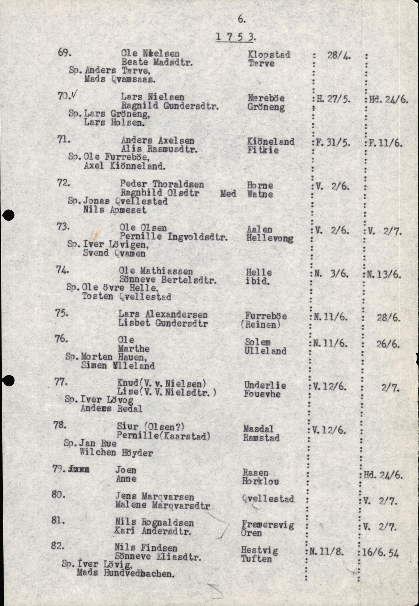 Samling av fulltekstavskrifter, SAB/FULLTEKST/B/14/0007: Førde sokneprestembete, ministerialbok nr. A 3, 1749-1764, p. 7