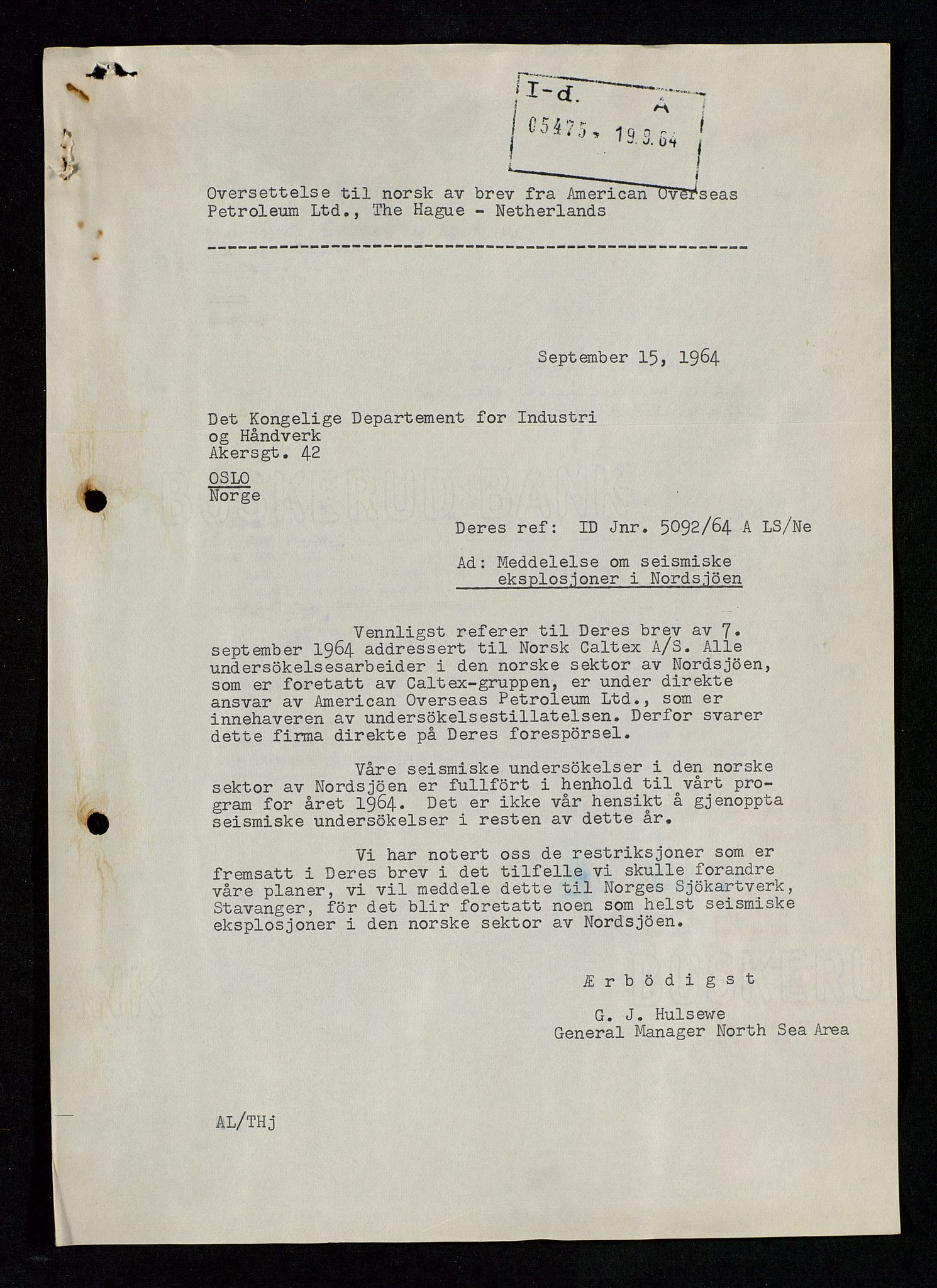 Industridepartementet, Oljekontoret, AV/SAST-A-101348/Da/L0003: Arkivnøkkel 711 Undersøkelser og utforskning, 1963-1971, p. 187