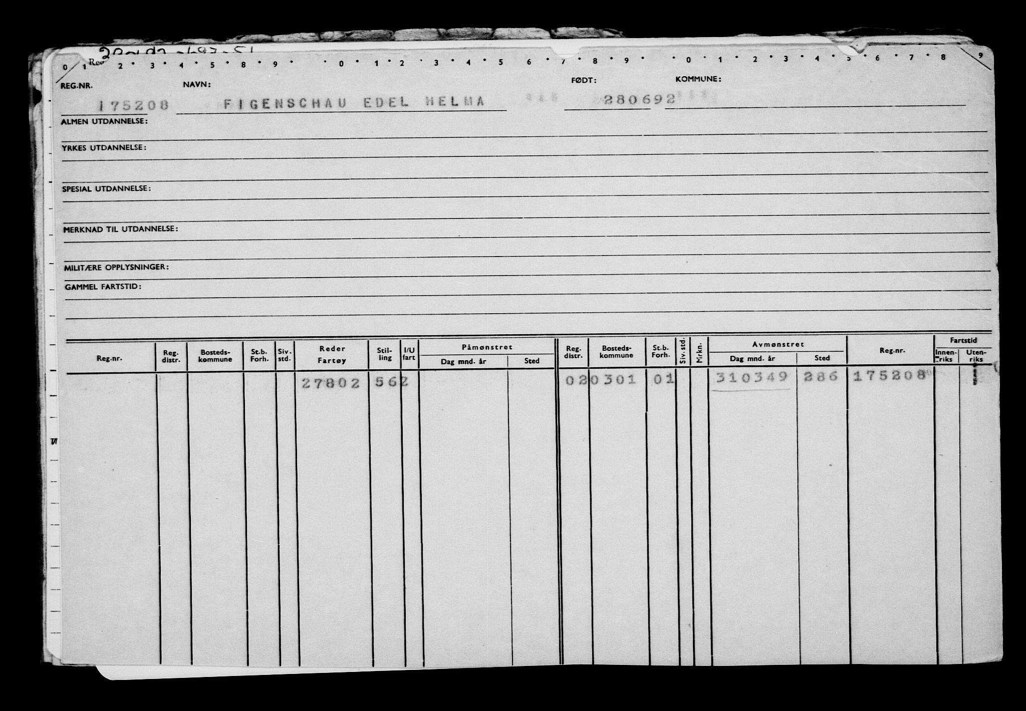 Direktoratet for sjømenn, AV/RA-S-3545/G/Gb/L0011: Hovedkort, 1892, p. 397