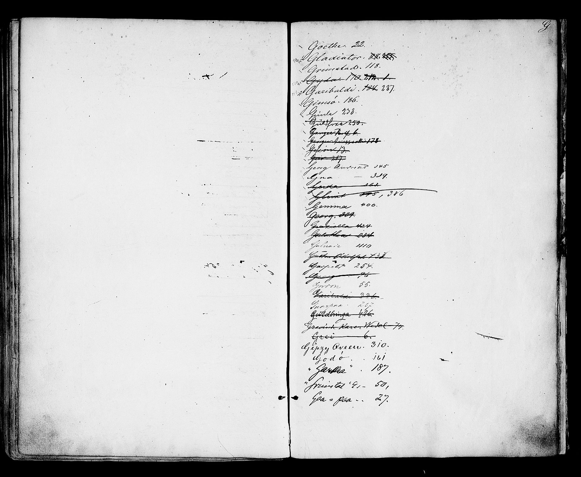 Arendal tollsted, SAK/1351-0003/H/Ha/L0642: Protokoll over utleverte nasjonalitetsbevis, 1864-1874, p. 442