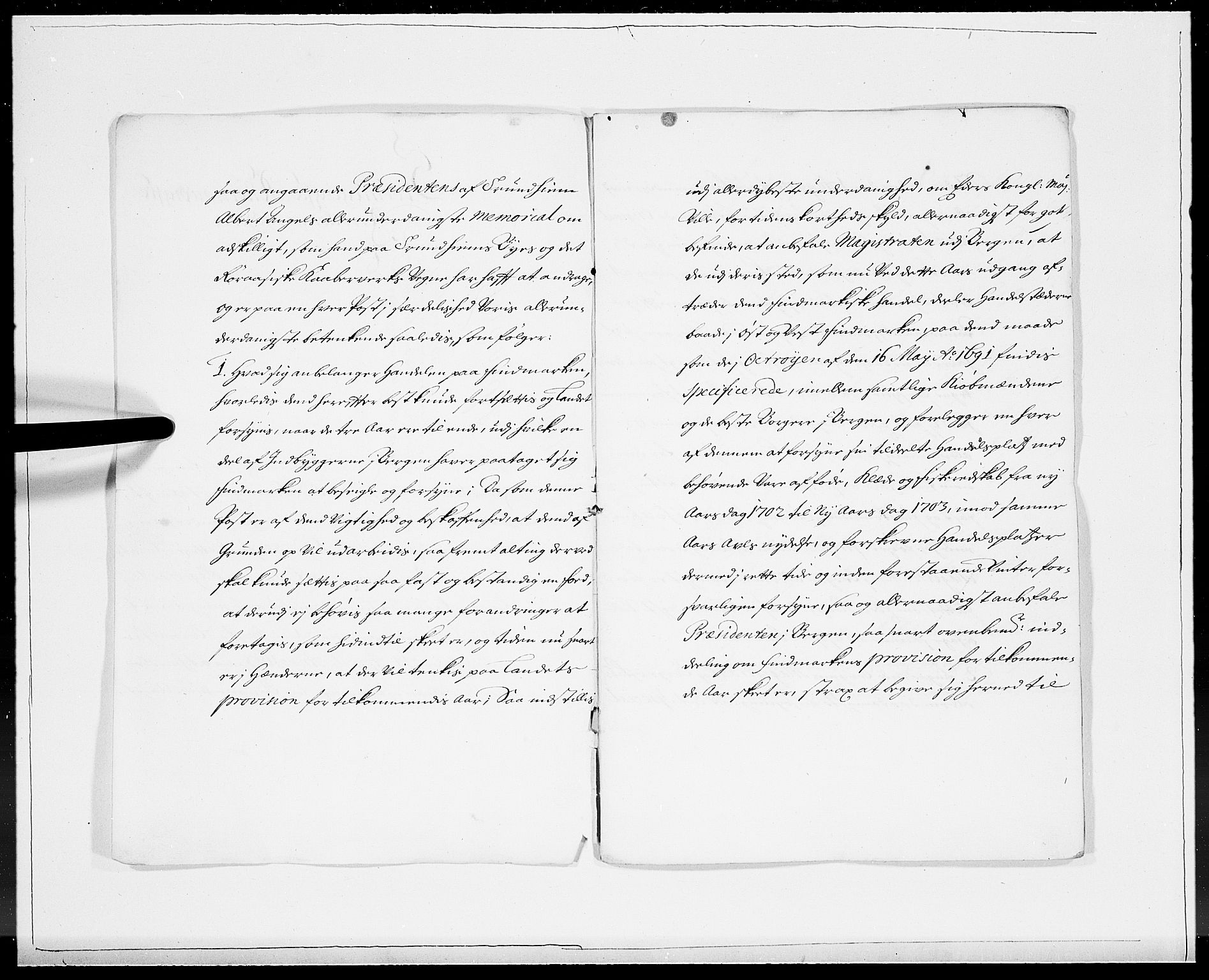 Danske Kanselli 1572-1799, AV/RA-EA-3023/F/Fc/Fcc/Fcca/L0052: Norske innlegg 1572-1799, 1701, p. 161