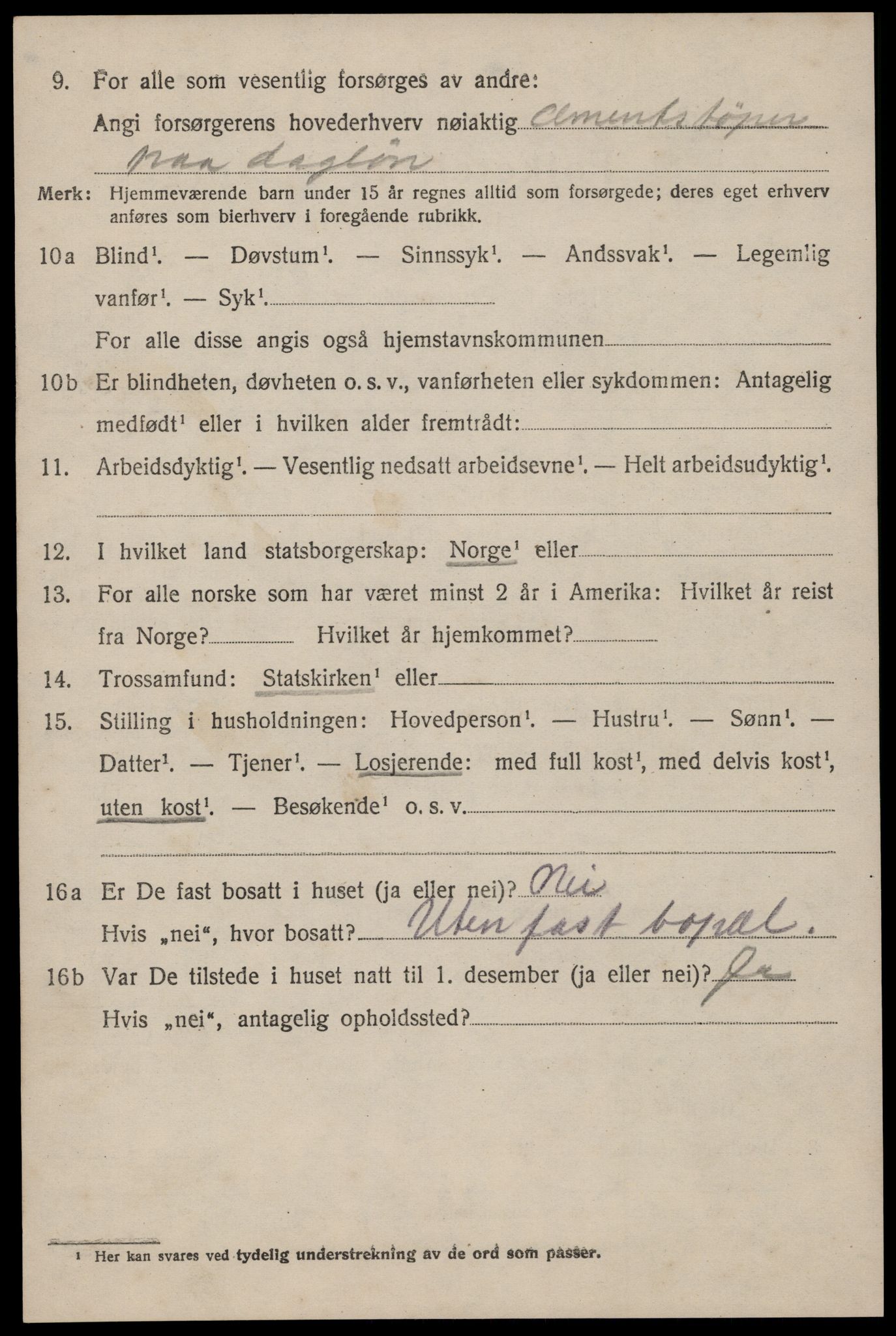 SAST, 1920 census for Håland, 1920, p. 5276