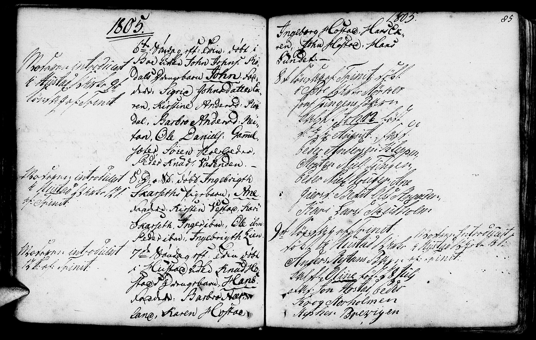 Ministerialprotokoller, klokkerbøker og fødselsregistre - Møre og Romsdal, AV/SAT-A-1454/566/L0761: Parish register (official) no. 566A02 /1, 1767-1817, p. 85