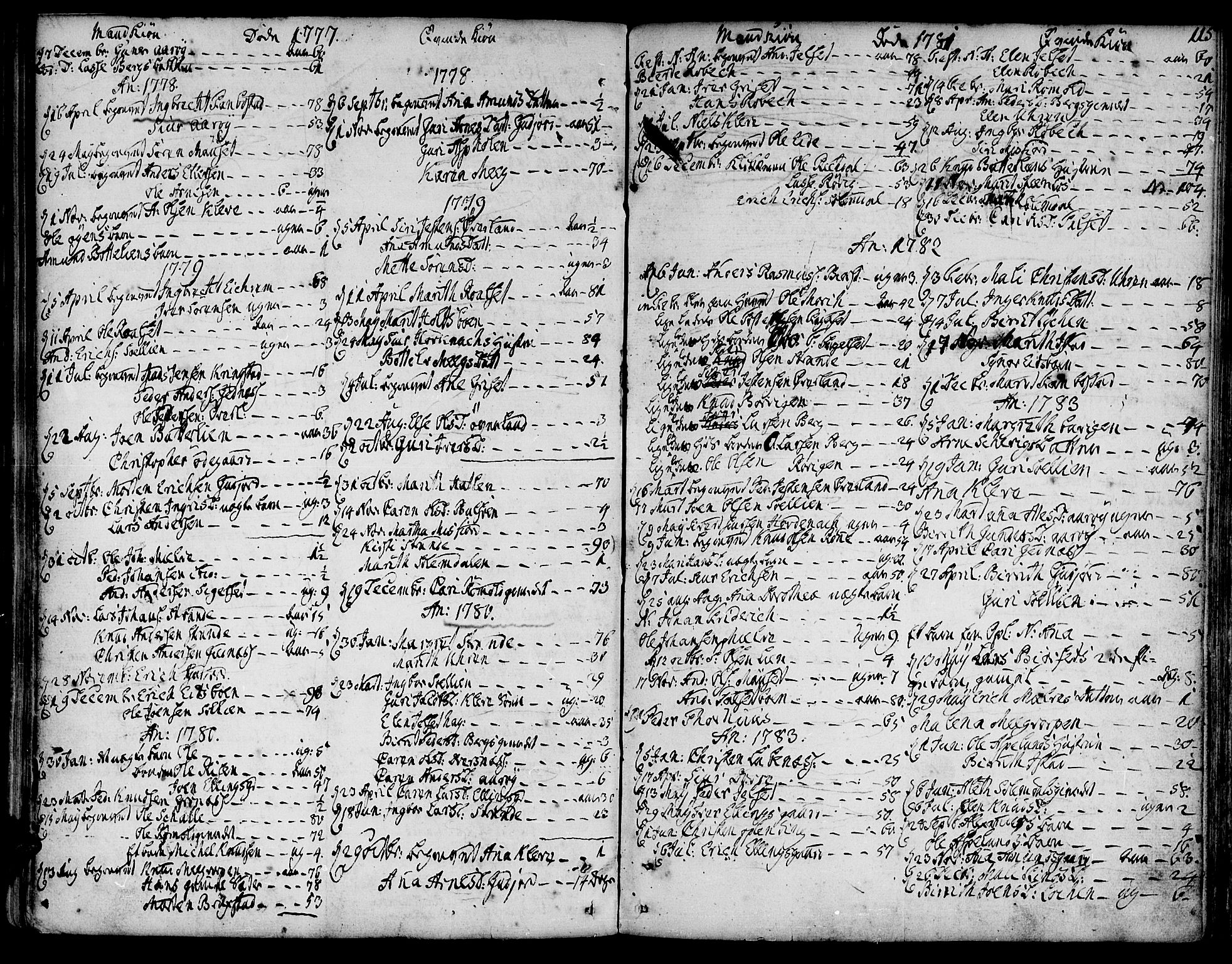 Ministerialprotokoller, klokkerbøker og fødselsregistre - Møre og Romsdal, SAT/A-1454/555/L0648: Parish register (official) no. 555A01, 1759-1793, p. 115