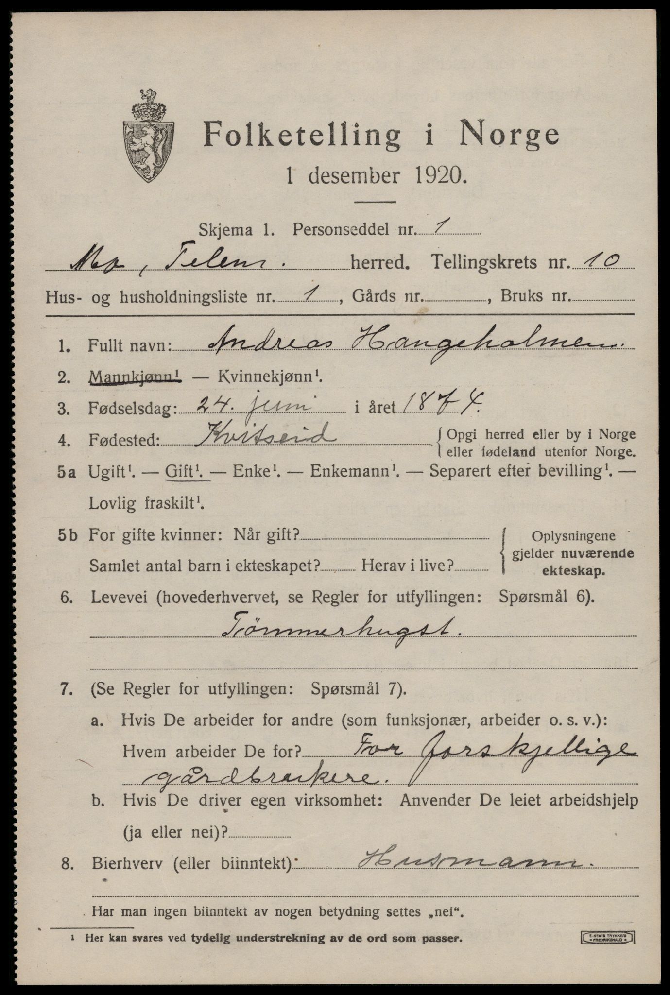 SAKO, 1920 census for Mo, 1920, p. 3754