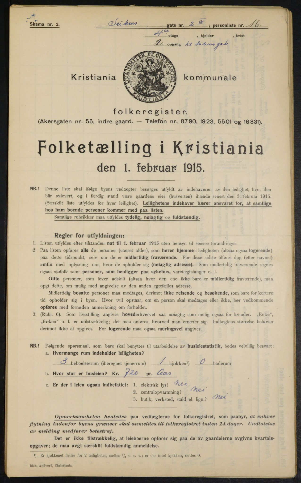 OBA, Municipal Census 1915 for Kristiania, 1915, p. 104781