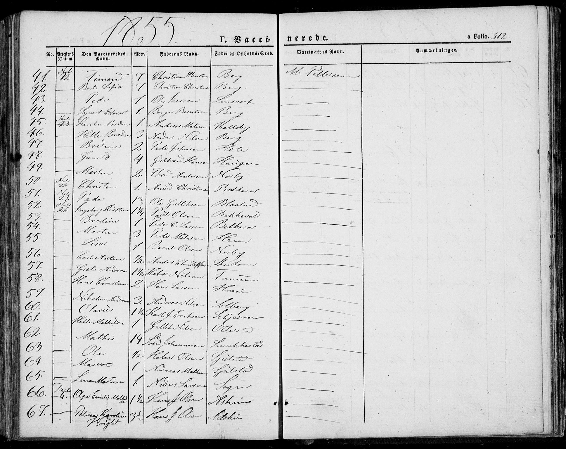 Lardal kirkebøker, AV/SAKO-A-350/F/Fa/L0006: Parish register (official) no. I 6, 1835-1860, p. 512