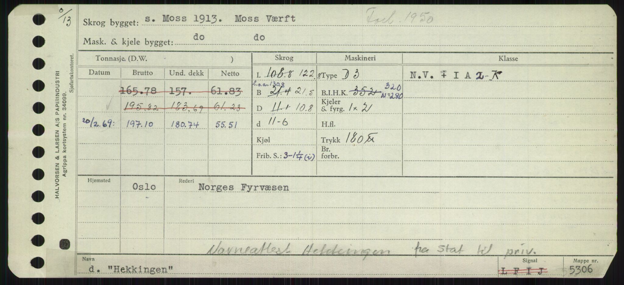 Sjøfartsdirektoratet med forløpere, Skipsmålingen, RA/S-1627/H/Ha/L0002/0002: Fartøy, Eik-Hill / Fartøy, G-Hill, p. 773