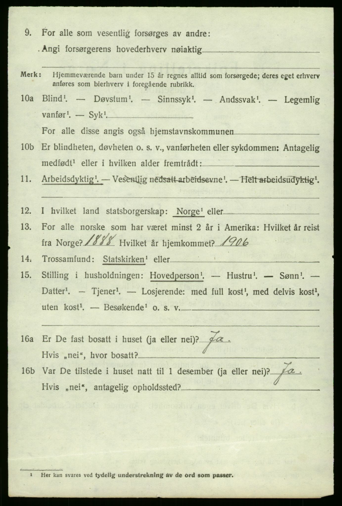 SAB, 1920 census for Fana, 1920, p. 22206