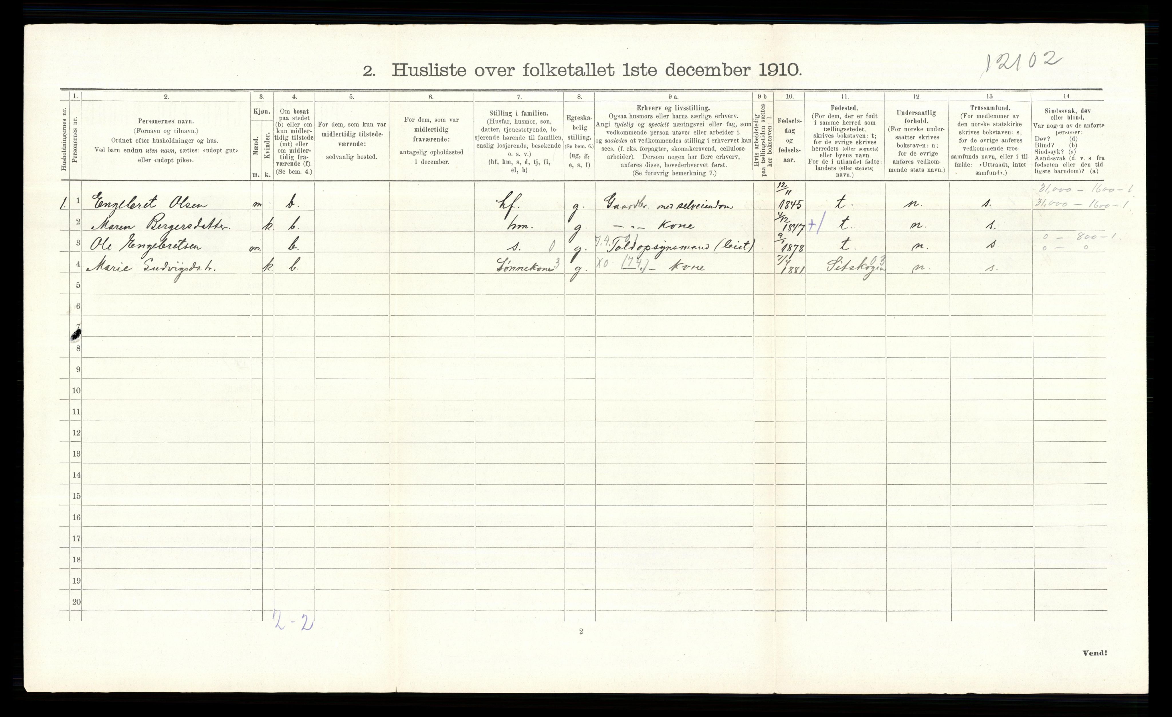 RA, 1910 census for Eidskog, 1910, p. 159